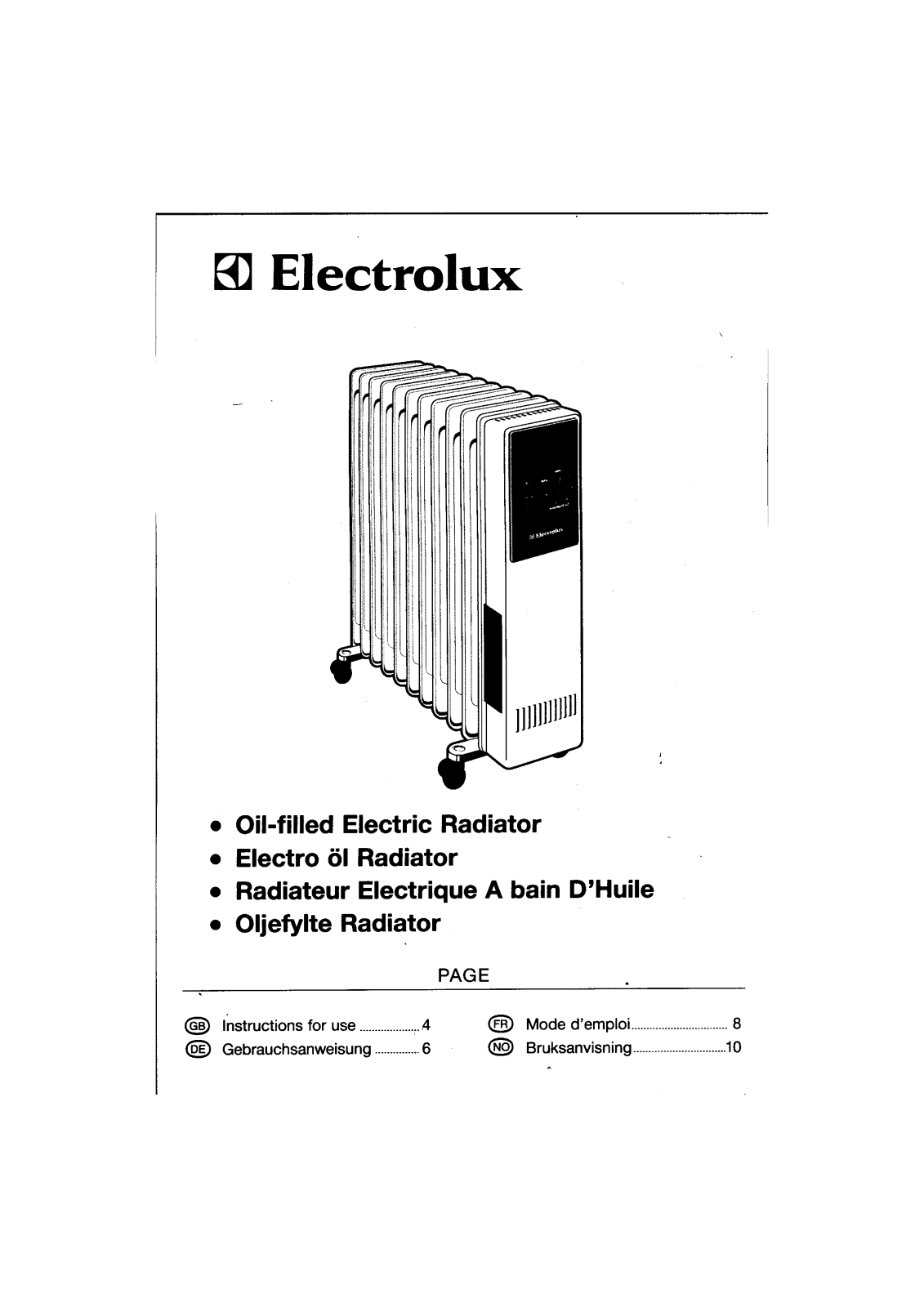 ELEKTRA EOR211 User Manual