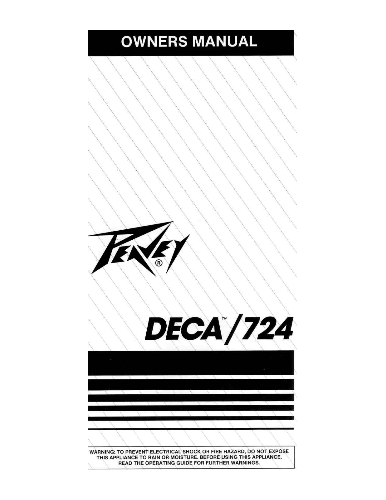 Peavey DECA 724 User Manual