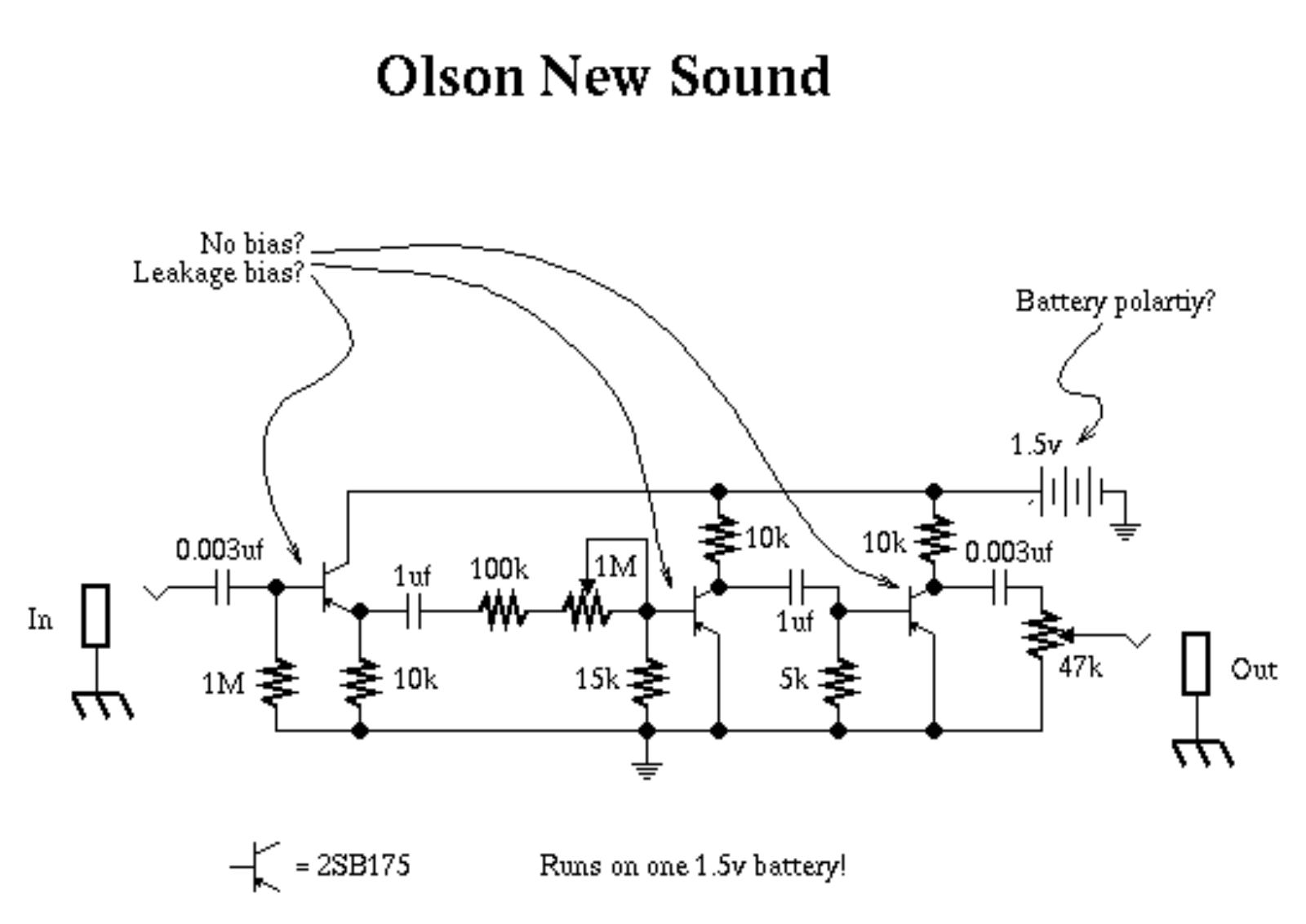 Olson fuzz schematic