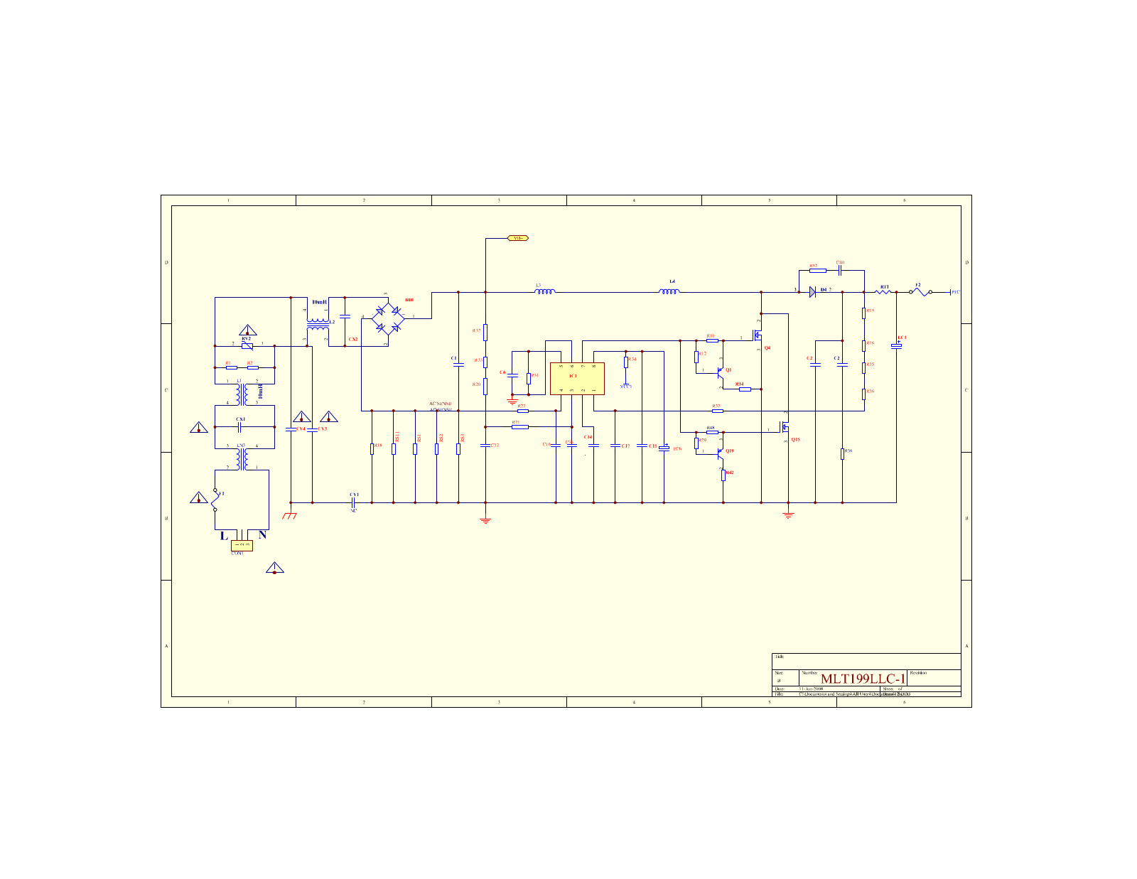 OEM MLT199LLC Schematic