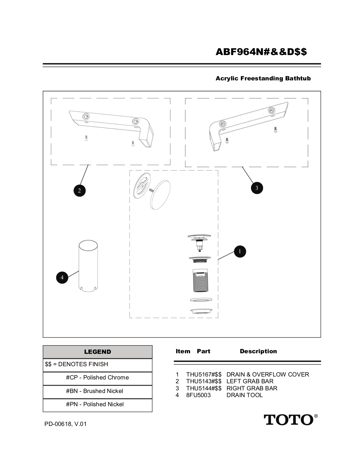 Toto ABF964N01DBN User Manual