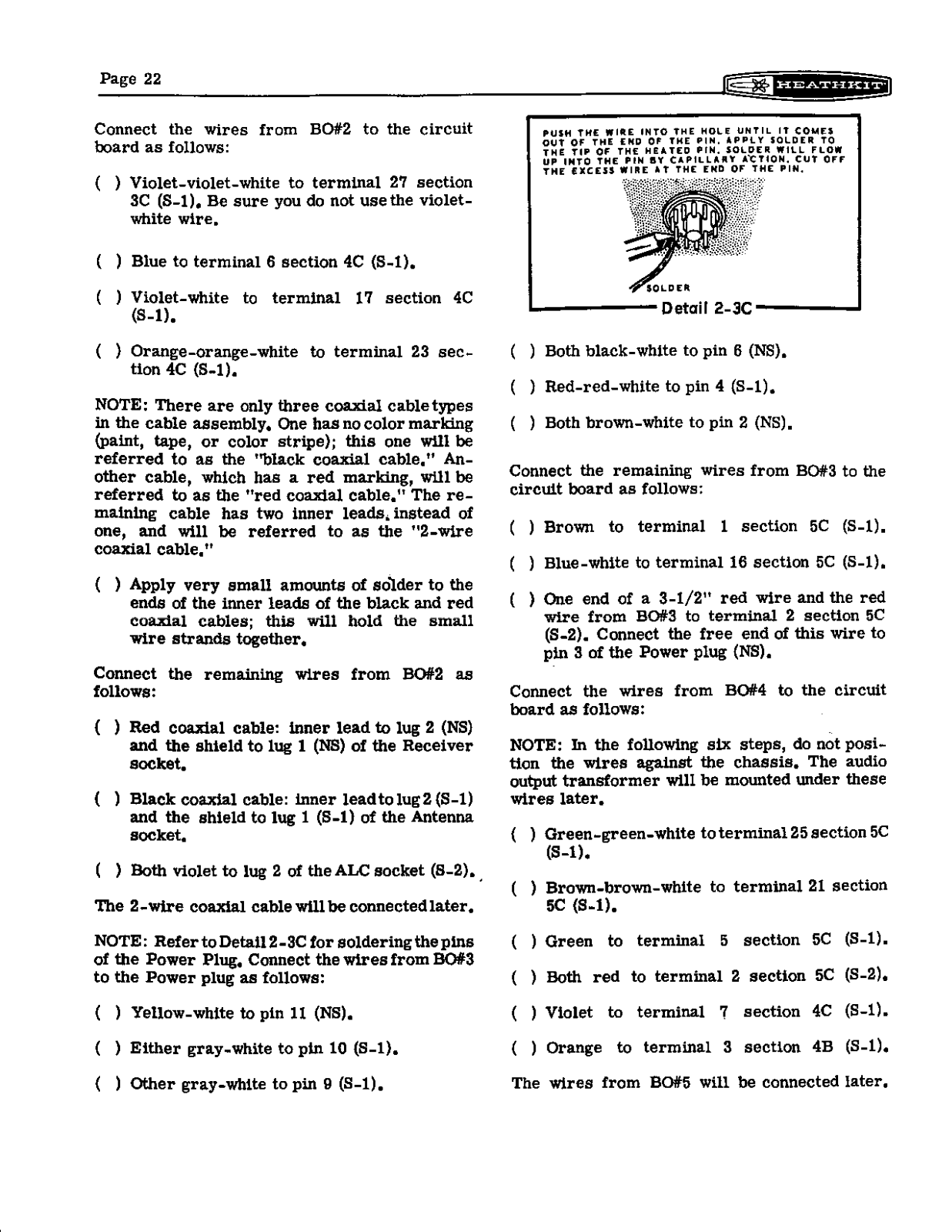 HEATHKIT HW-22a User Manual (PAGE 22)