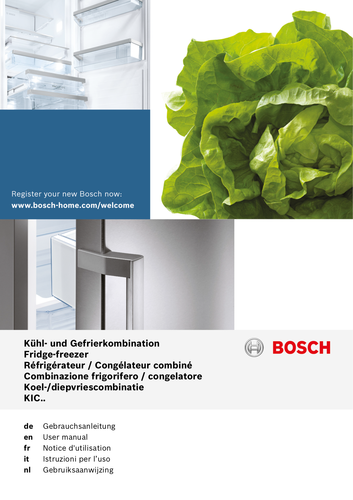 Bosch KIC38P65 Operating Instructions