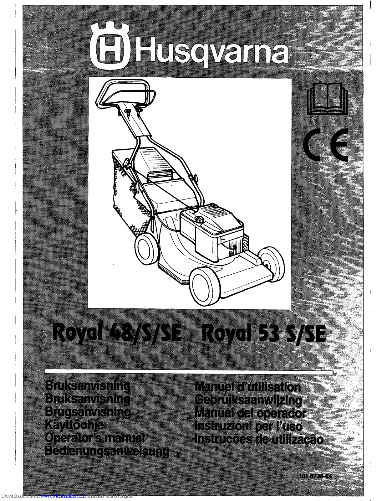 Husqvarna Royal 48 S, Royal 48 SE, Royal 53 SE, Royal 53S, Royal 48 Operator's Manual