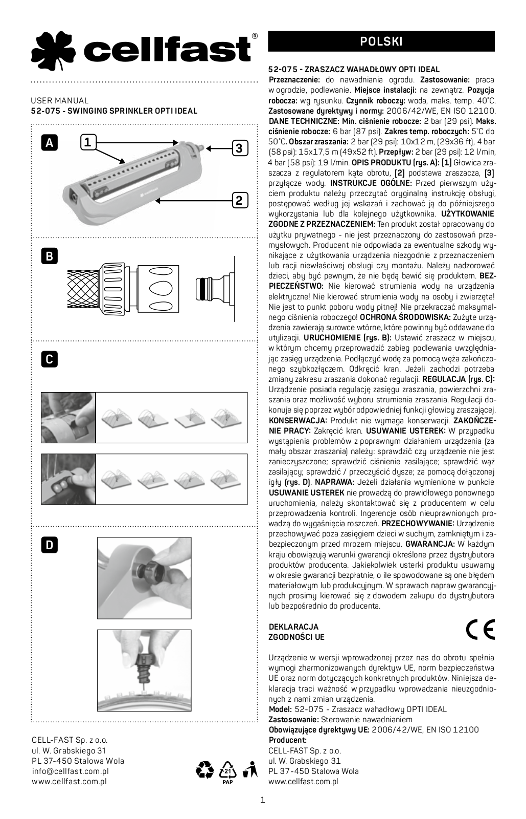 Cellfast 52-075 User guide - ManualMachine.com