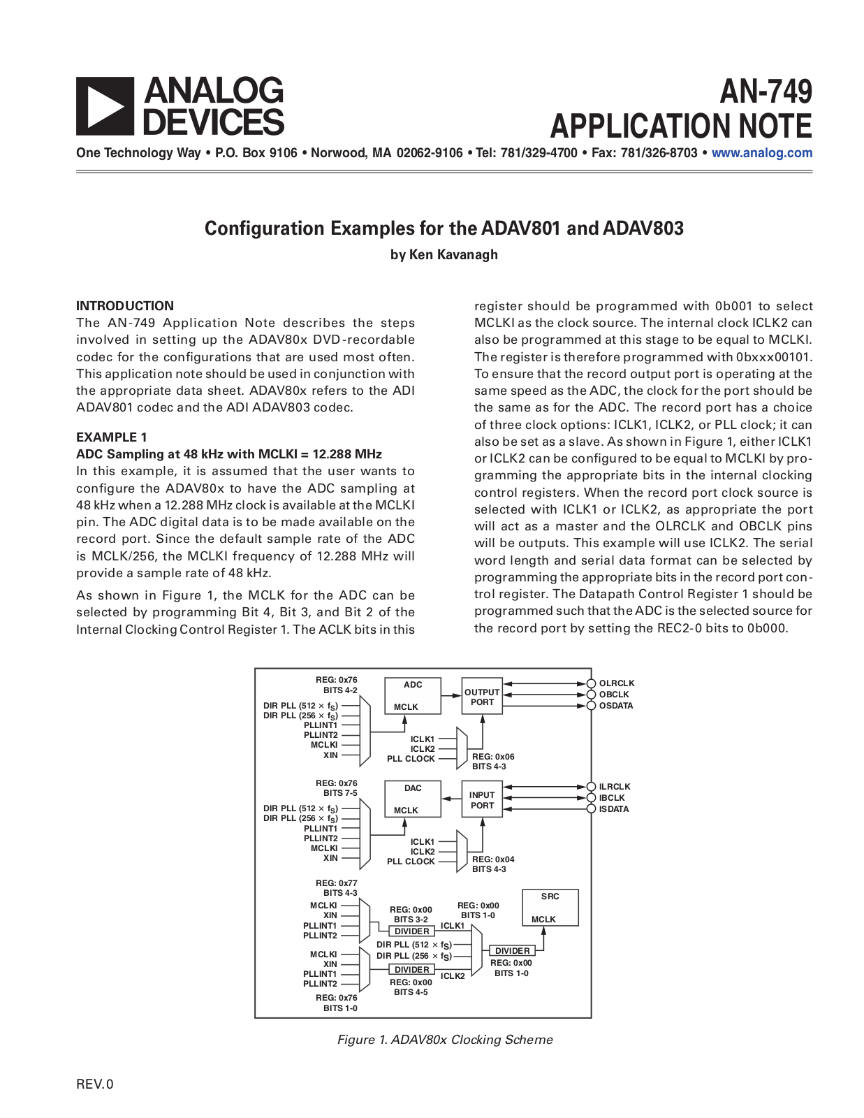 Analog Devices AN749 Application Notes