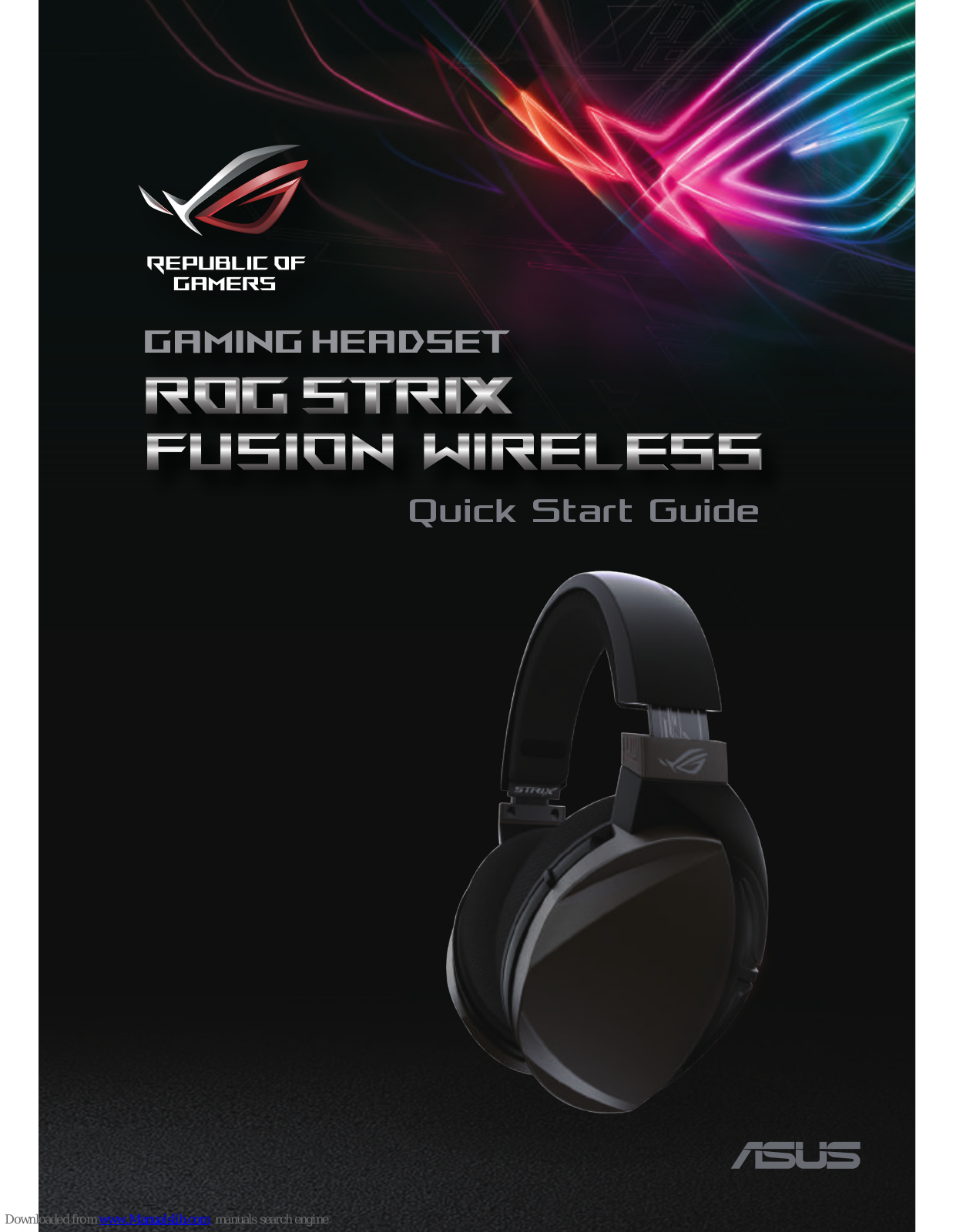 Asus ROG STRIX Fusion Wireless Quick Start Manual