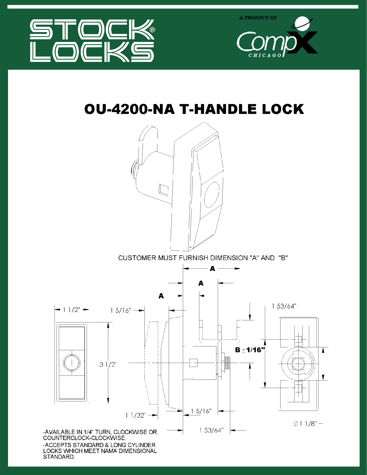 Compx OU-4200-NA drawing