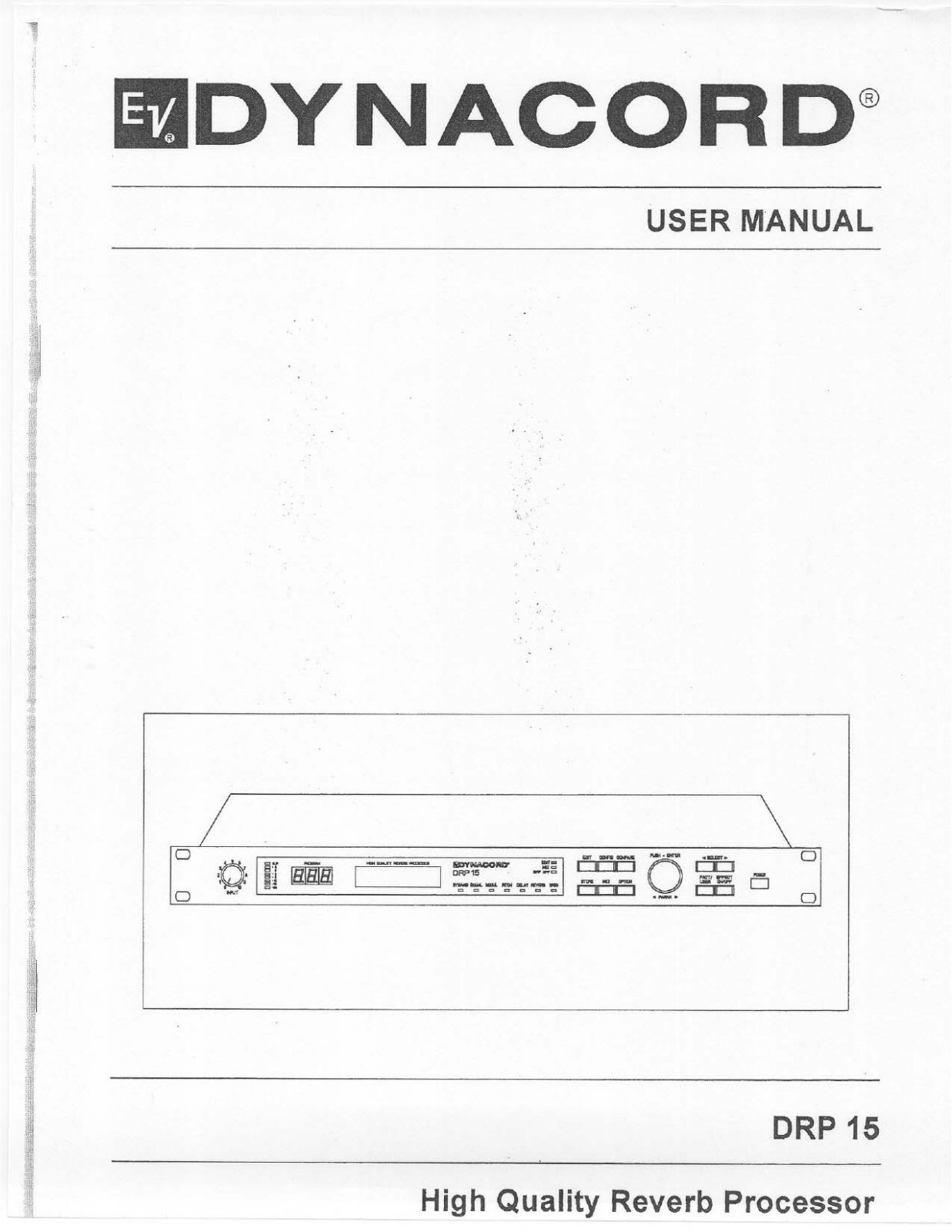 Electro-Voice DRP 15 User Manual