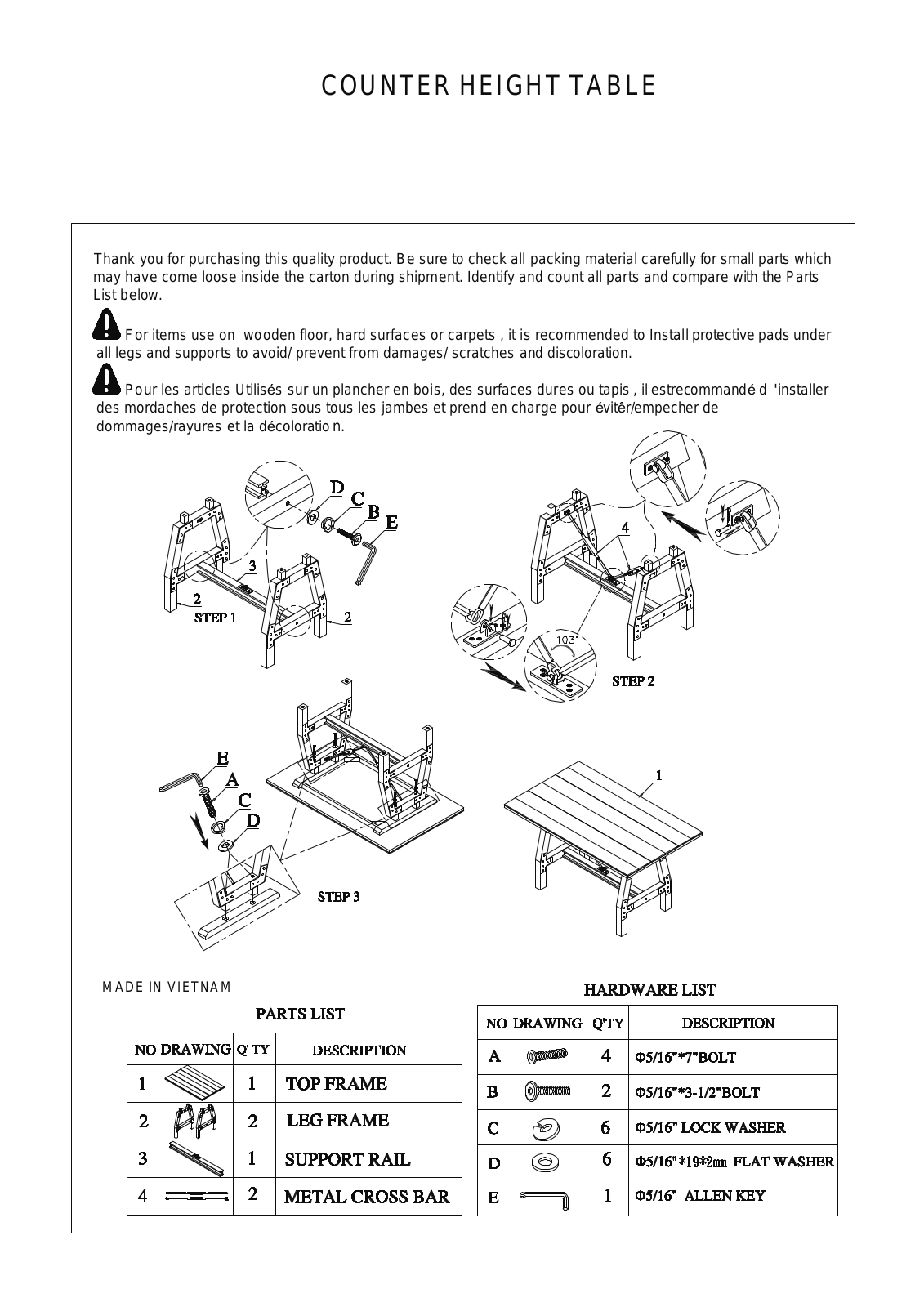 Foundstone W003098760 Installation & Assembly - ManualMachine.com