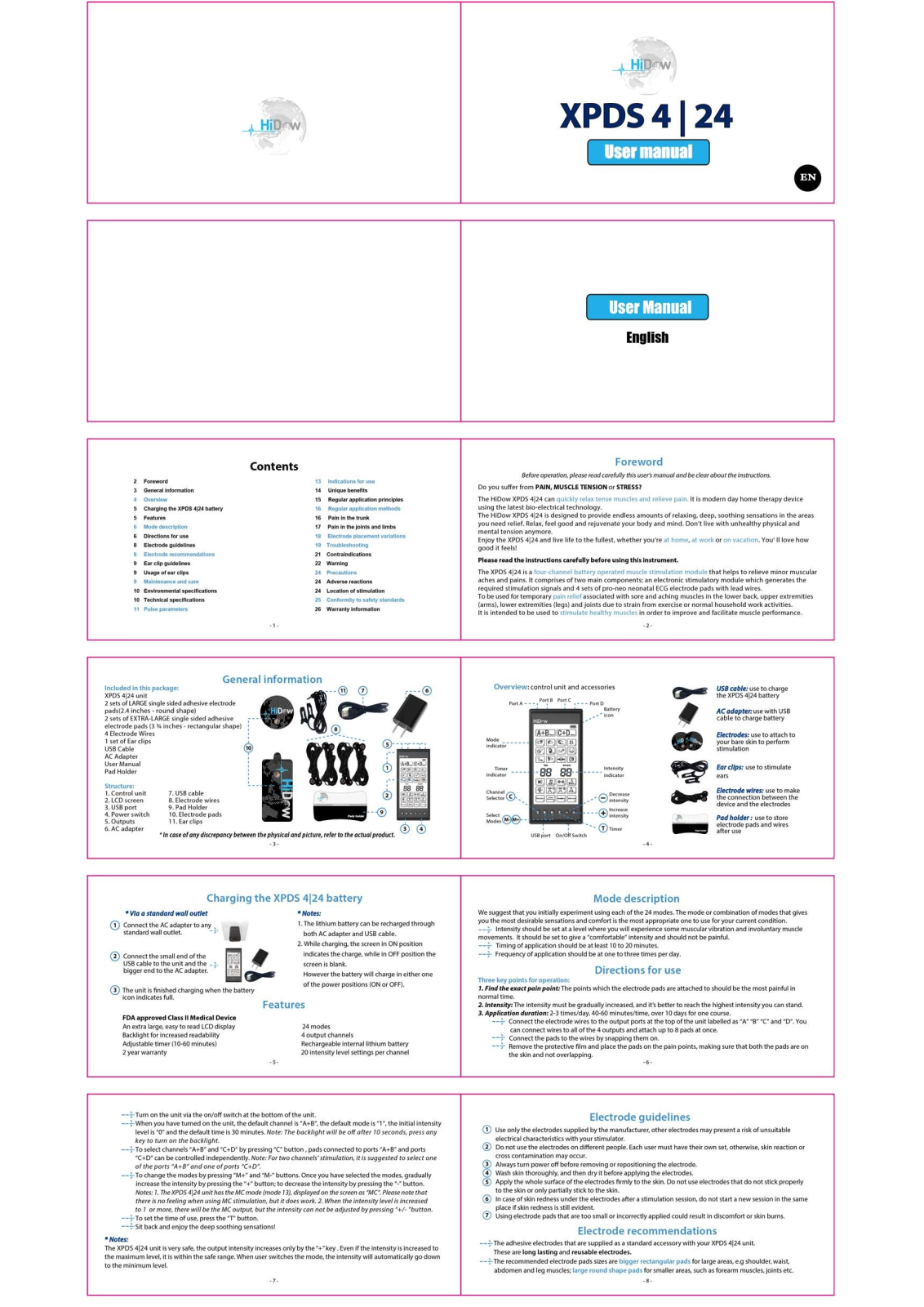 HiDow XPDS 4, XPDS 24 USER MANUAL - ManualMachine.com