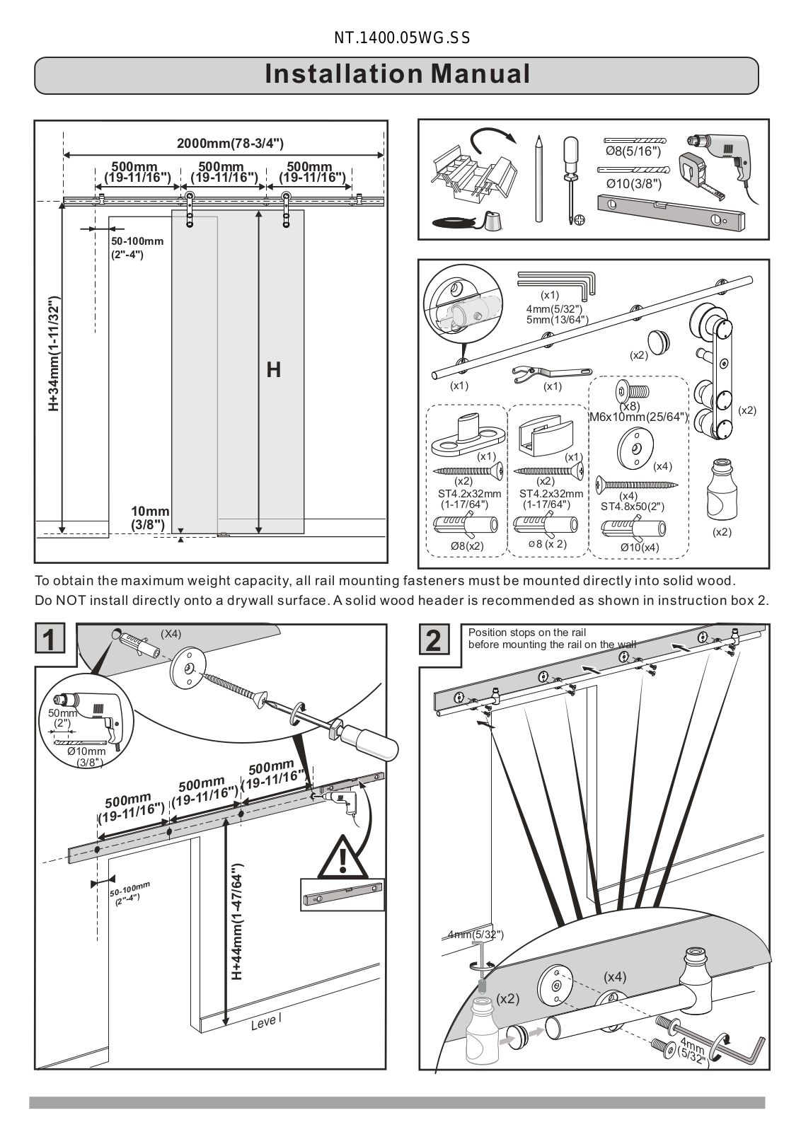 Quiet Glide CSHW1031 Installation & Assembly - ManualMachine.com