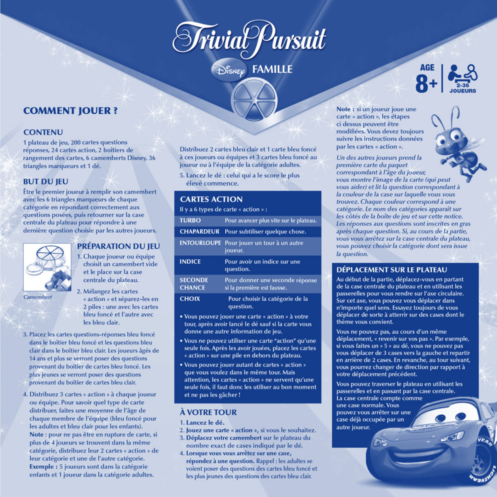 HASBRO TRIVIAL PURSUIT DISNEY FAMILLE User Manual