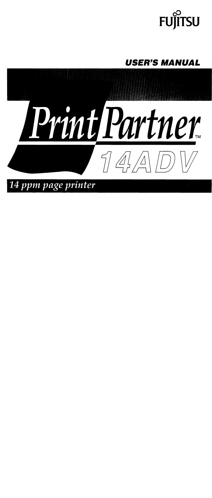 FUJITSU PrintPartner 14ADV User Guide