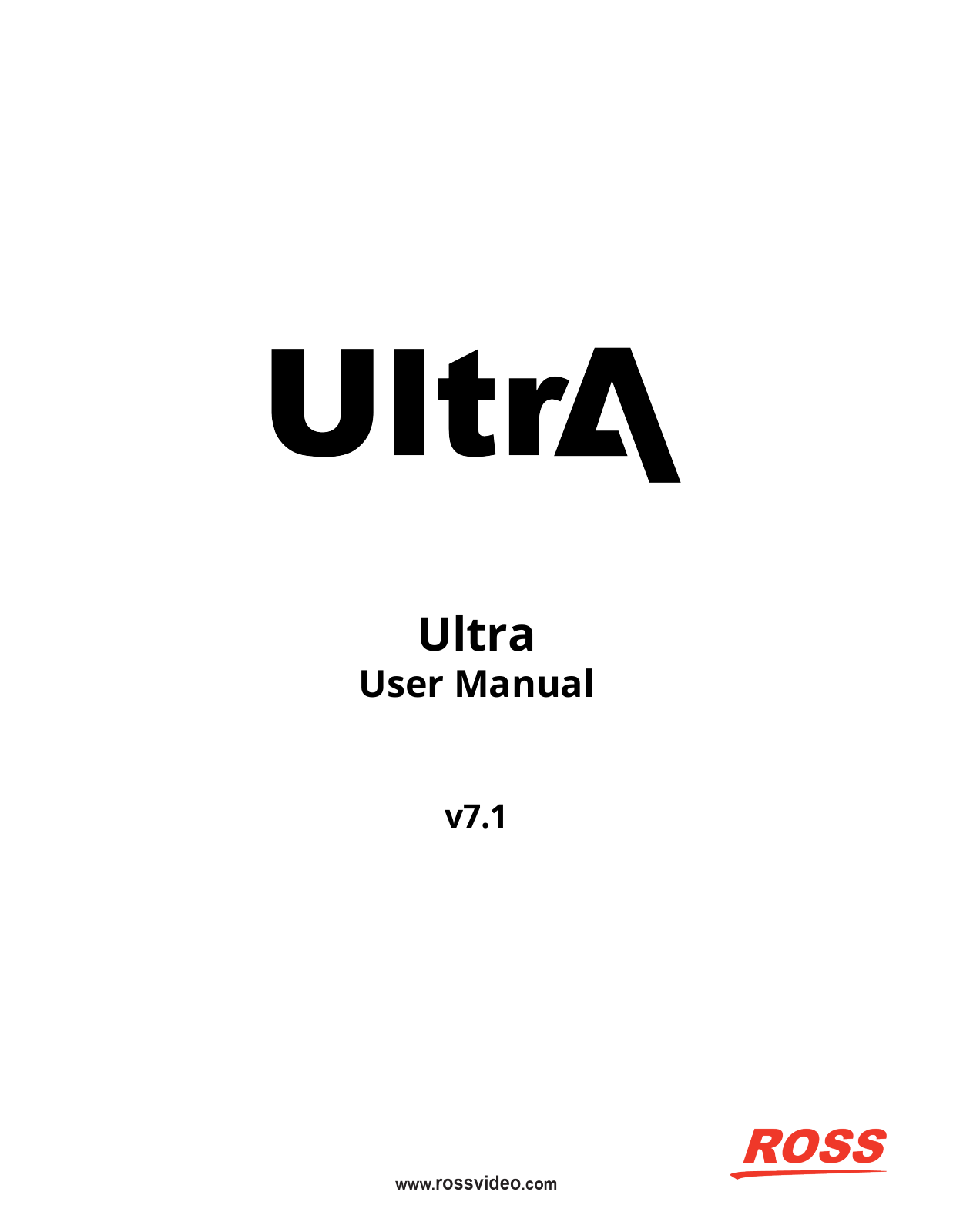 Ross Video Ultra Users Guide - ManualMachine.com