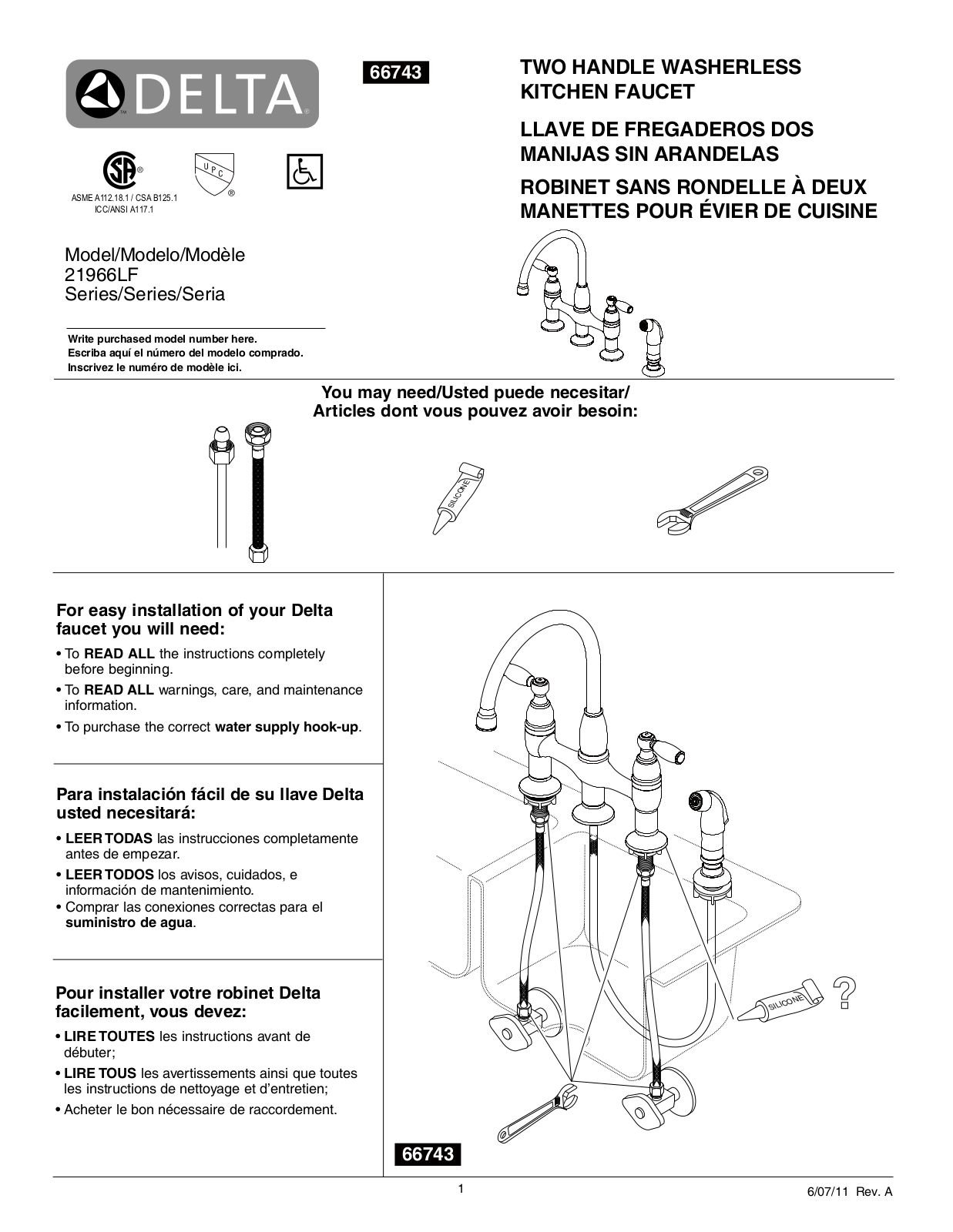 Factory Direct Hardware 21966LF User Manual