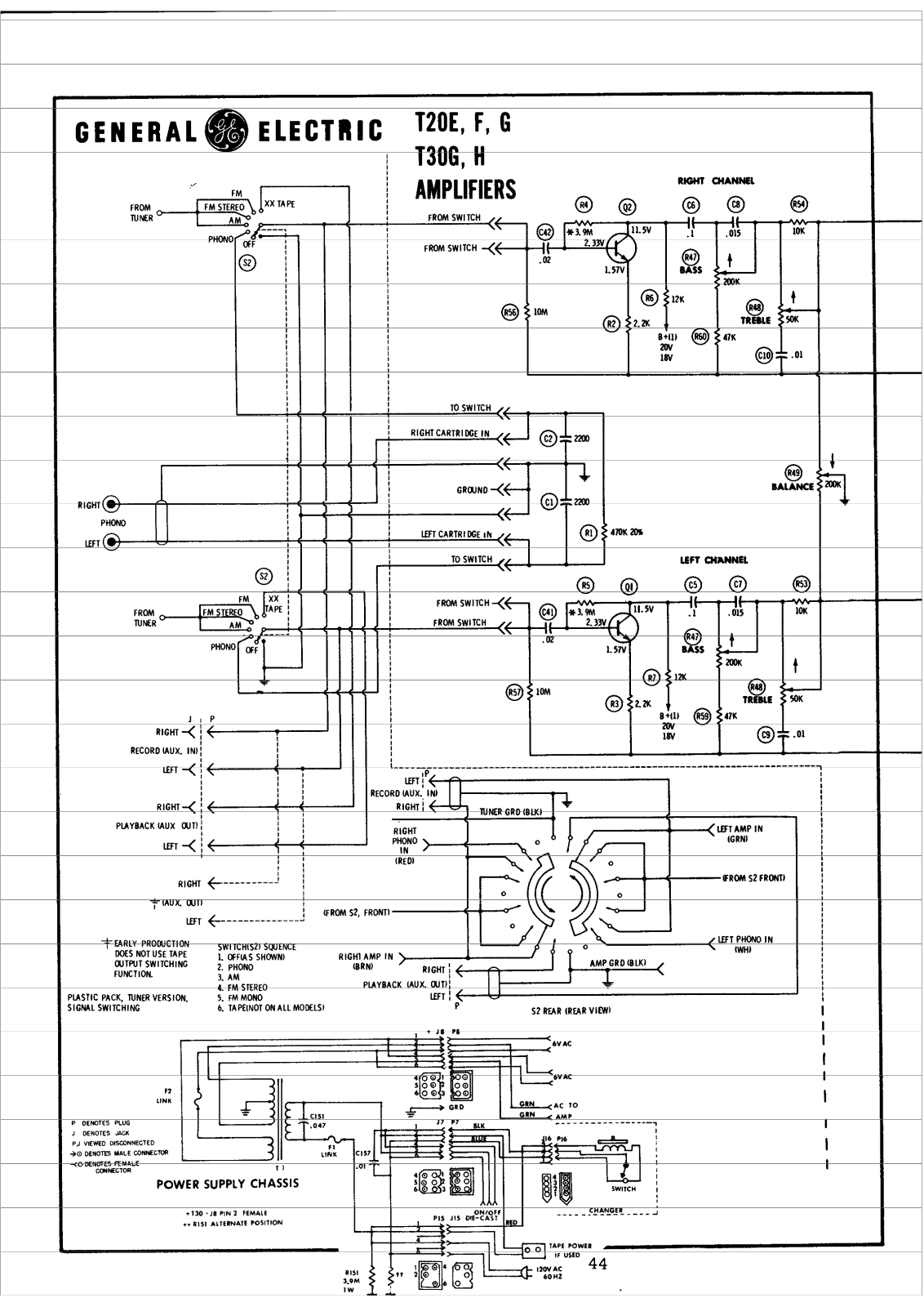 General T20E, T30G Schematic