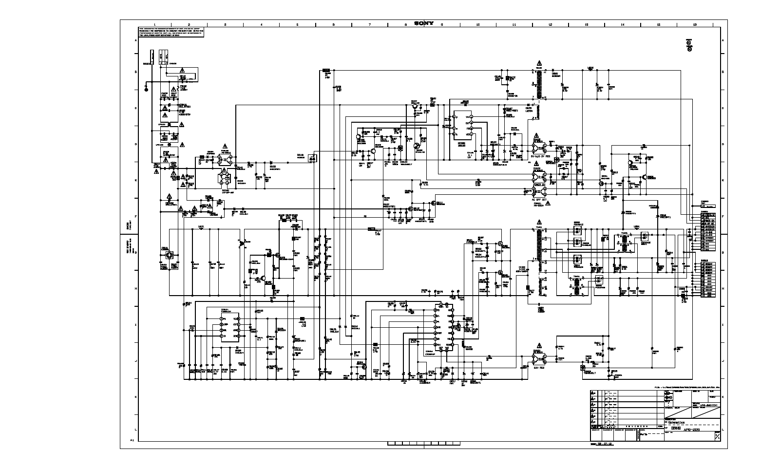 Sony APS-229 schematic