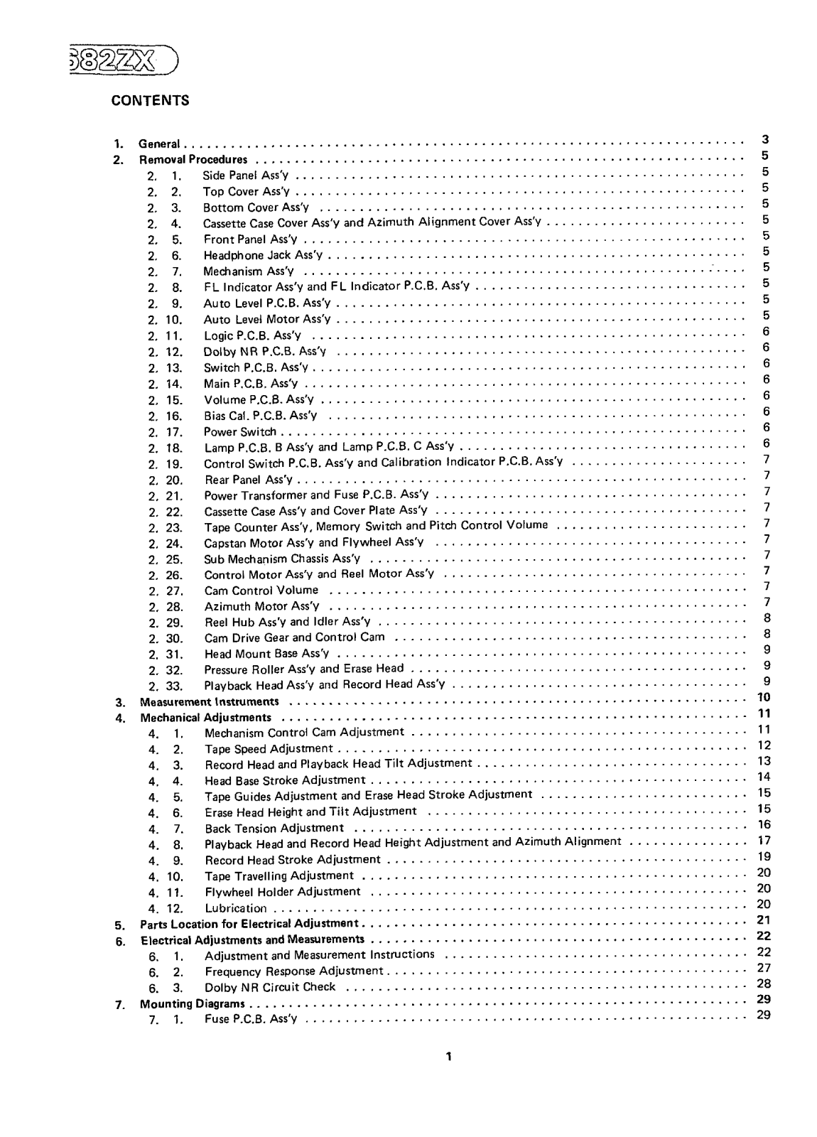 Nakamichi 682-ZX Service manual