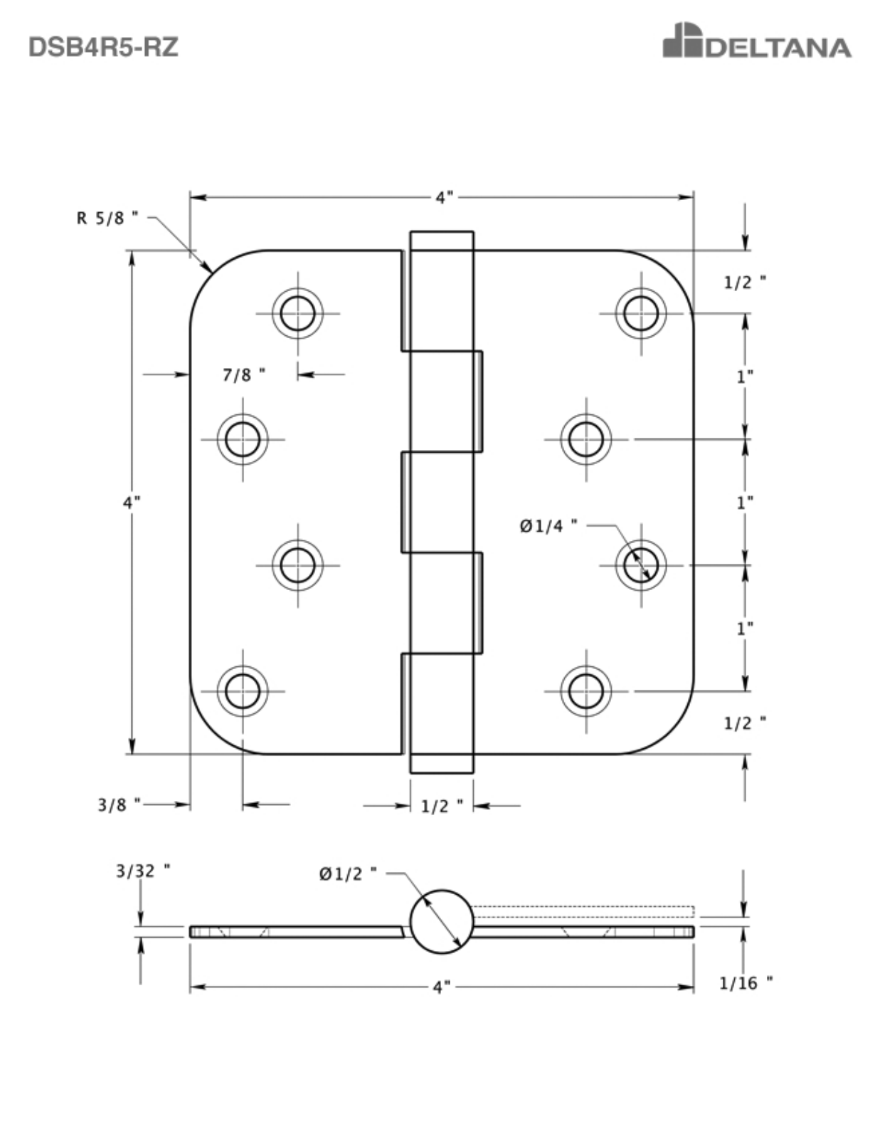 Deltana DLTA2083 Specifications