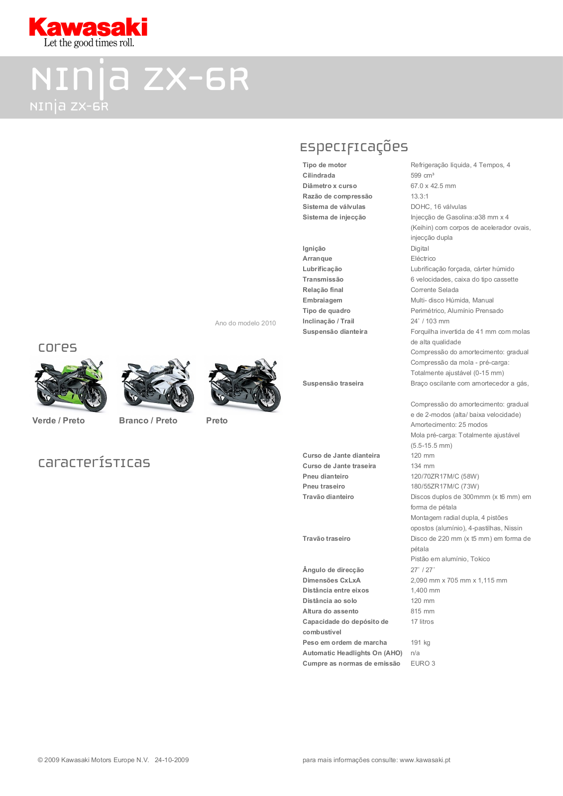 Kawasaki NINJA ZX-6R Brochure