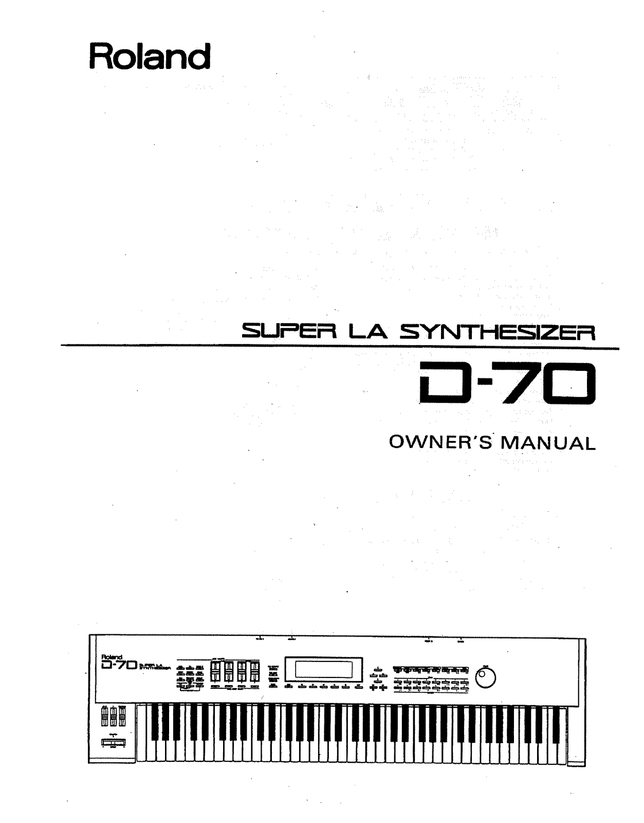 Roland D-70 User Manual