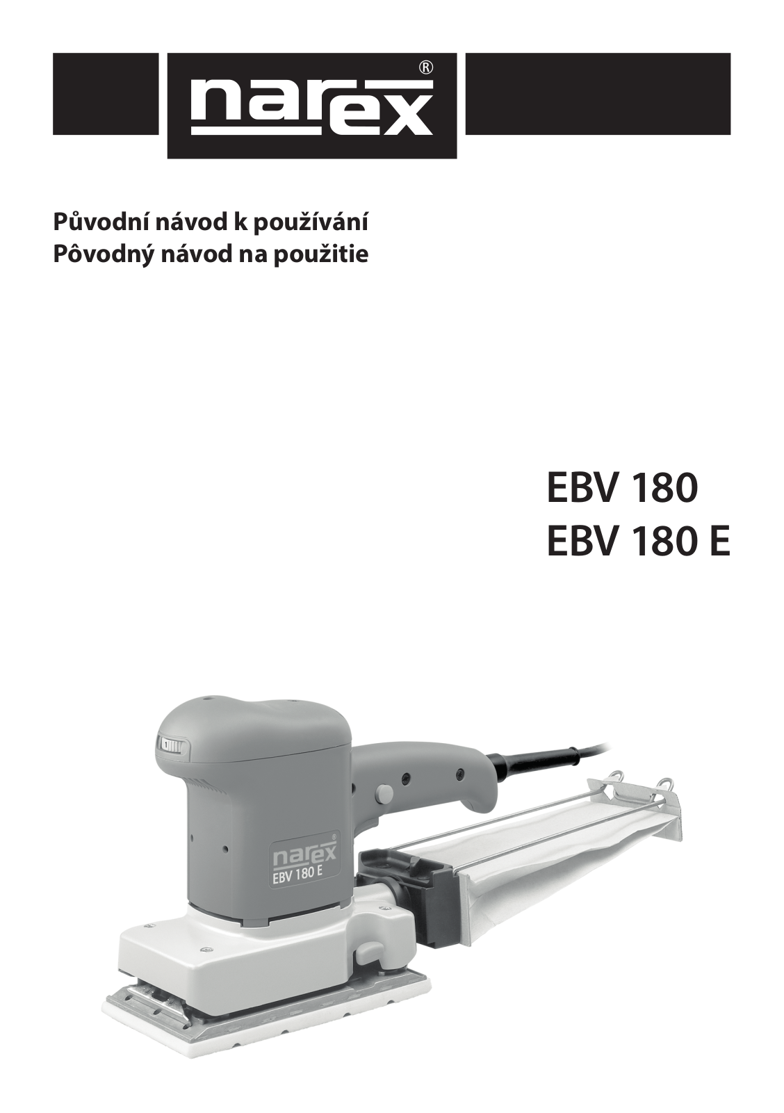 Narex EBV 180 User Manual