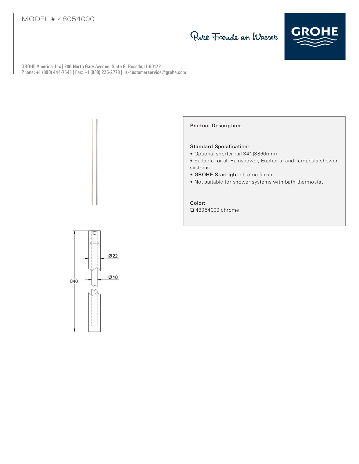 GROHE GRH5508 Specifications - ManualMachine.com