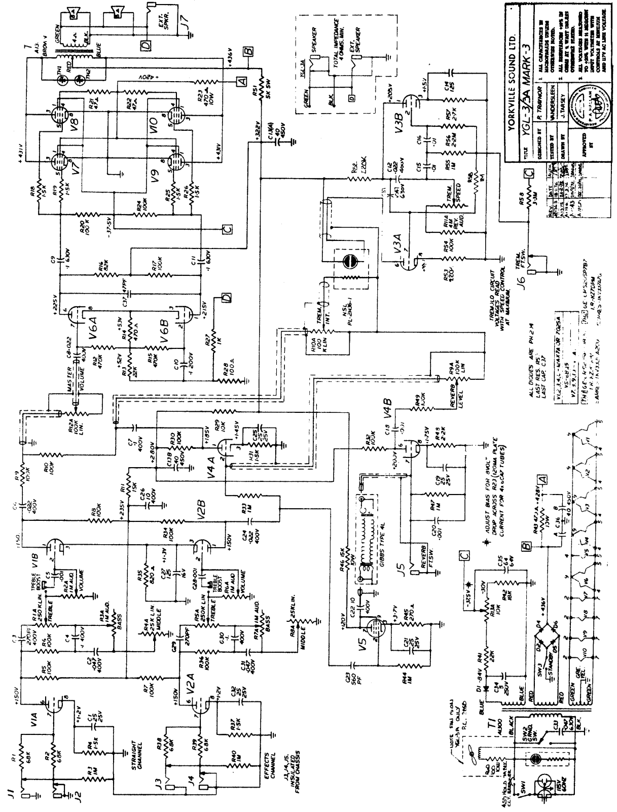 Traynor ygl3 mk iii schematic