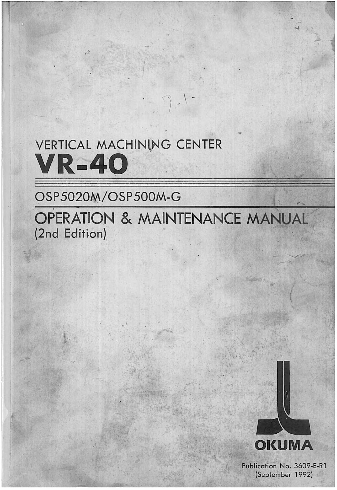 okuma OSP5020M Maintenance Manual