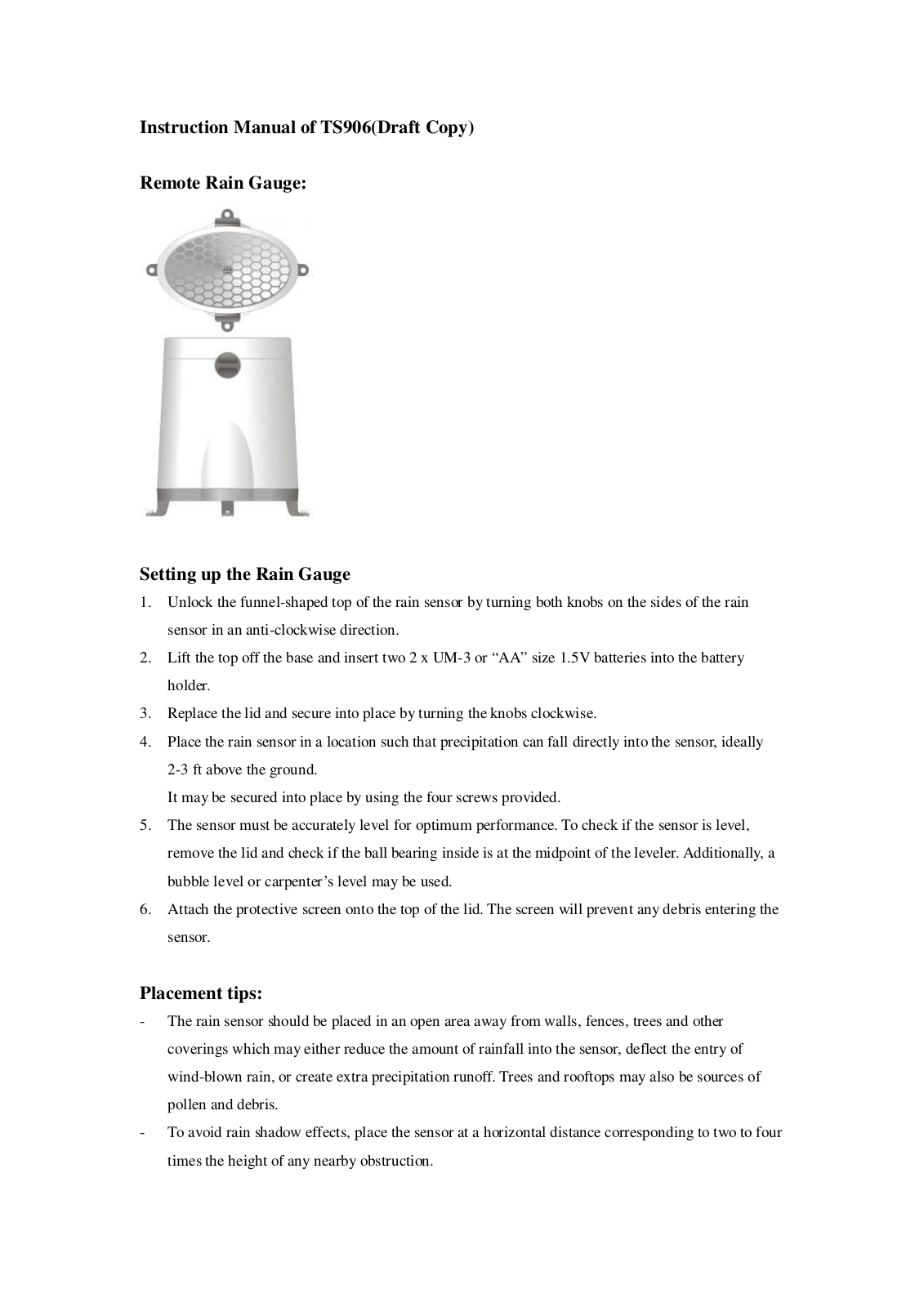 Hideki Electronics TS906 User Manual - ManualMachine.com