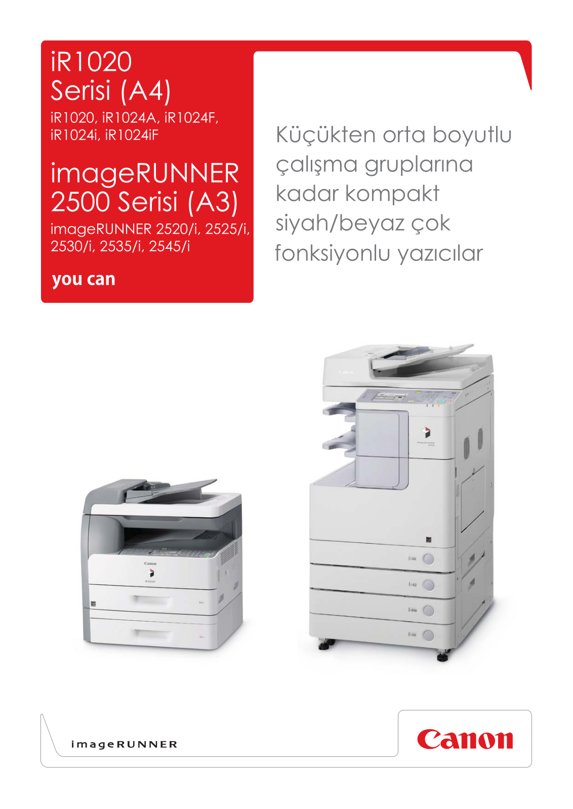 Canon IMAGERUNNER 2500 BROCHURE