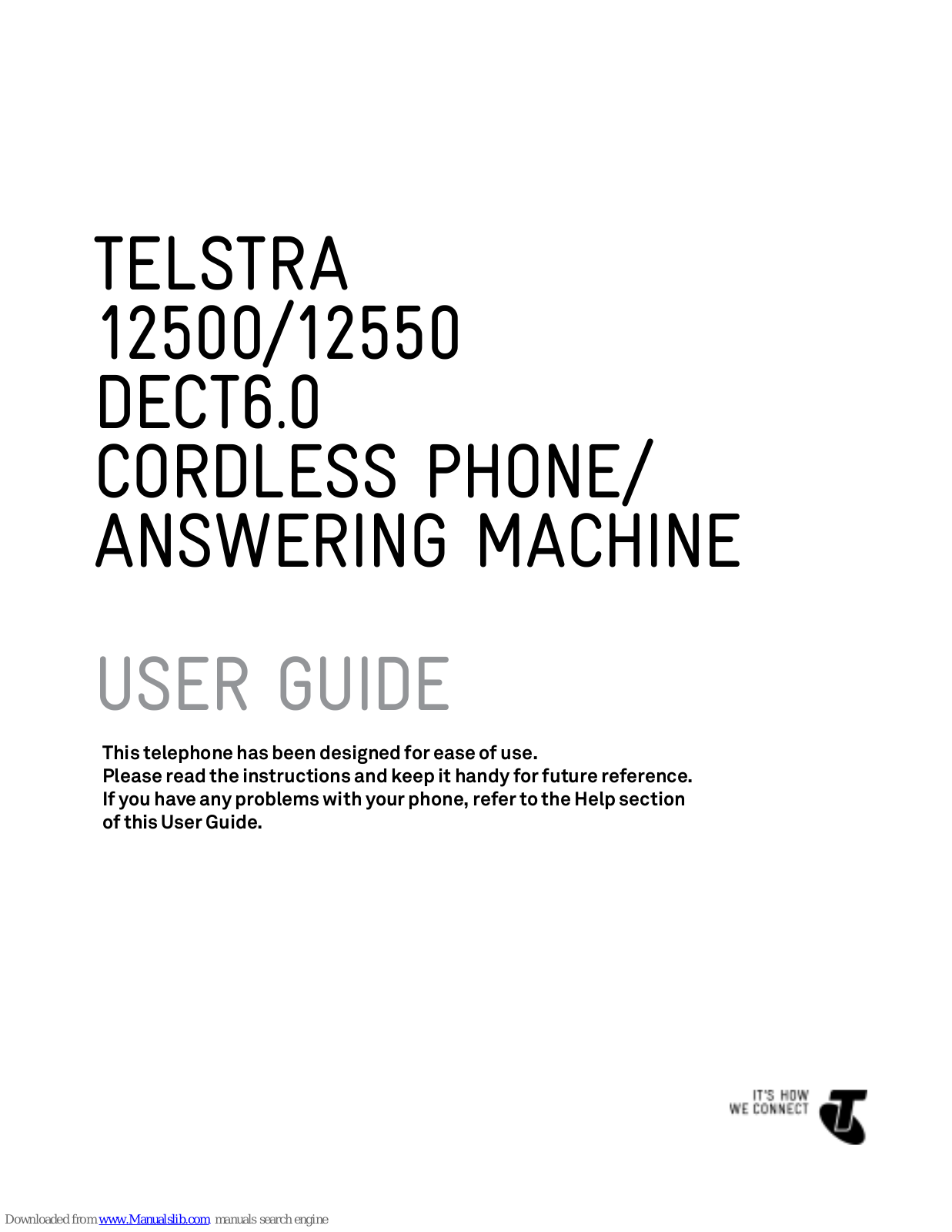 Telstra 12500, 12550 User Manual