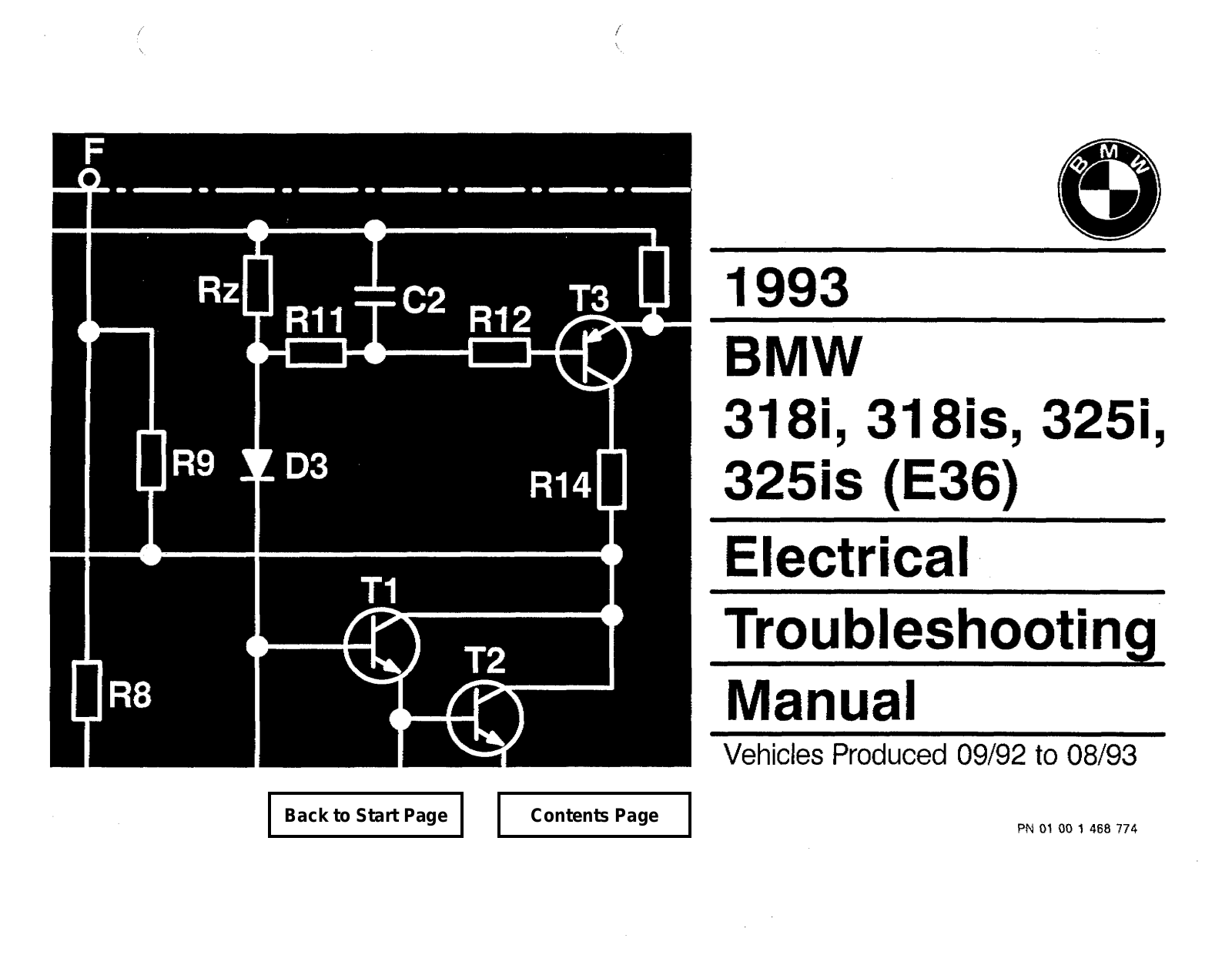 BMW 318I, 318IS User Manual