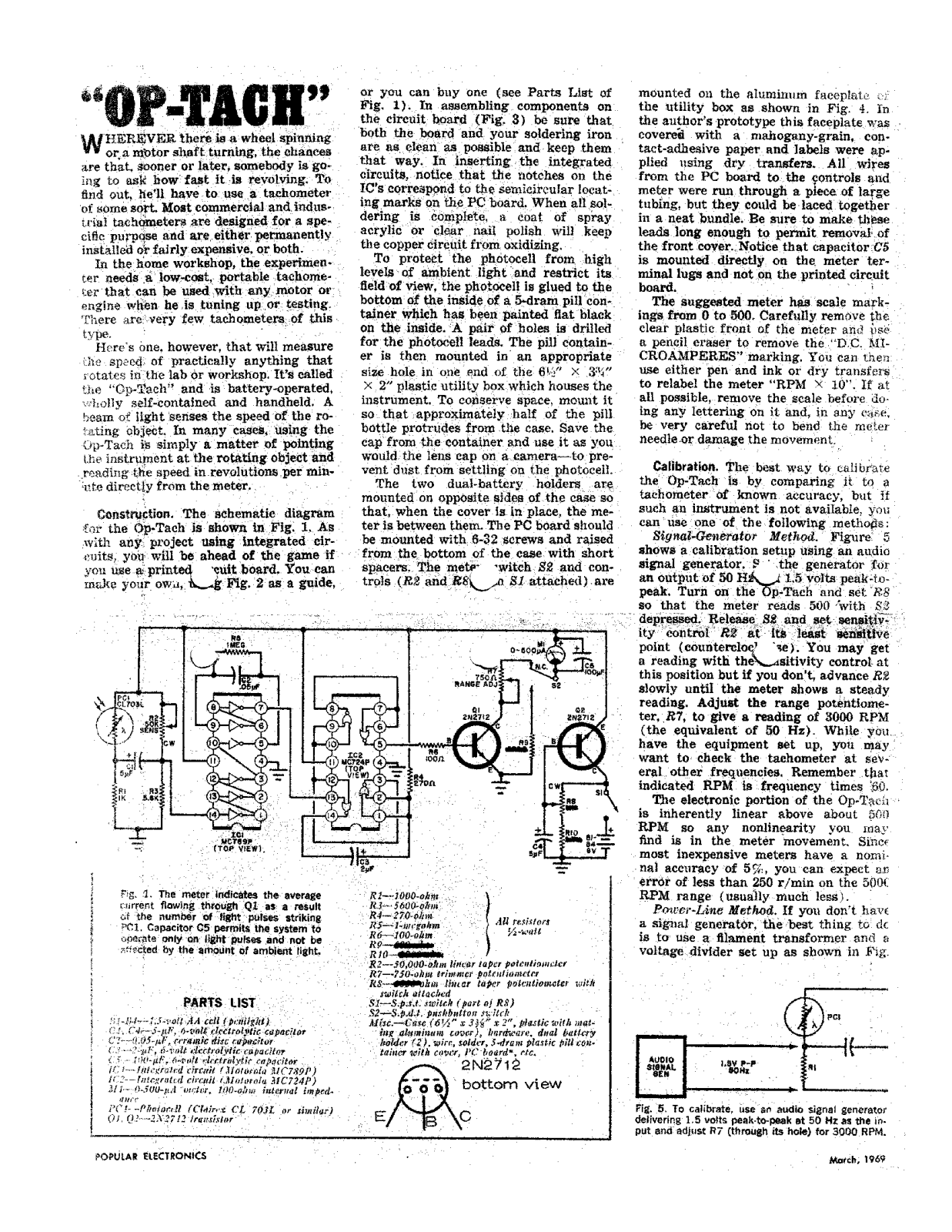 PAiA Electronics Op-Tach User's Manual