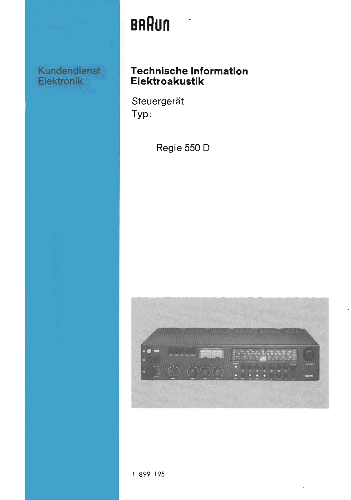 Braun Regie-550-D Service Manual