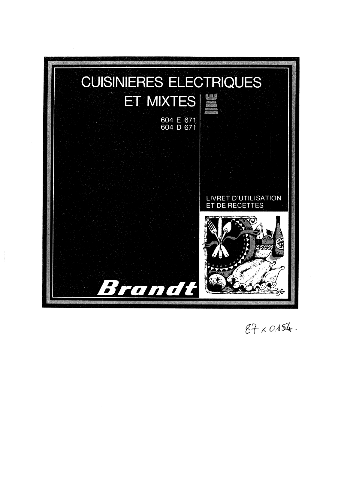 BRANDT 604D67 User Manual