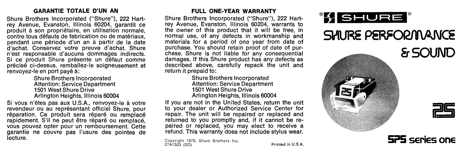 Shure SPS User Manual - ManualMachine.com