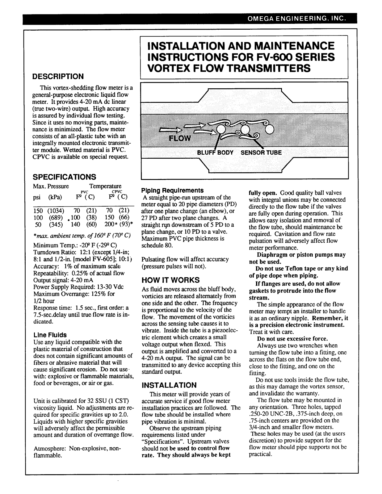 Omega FV-600 User guide - ManualMachine.com
