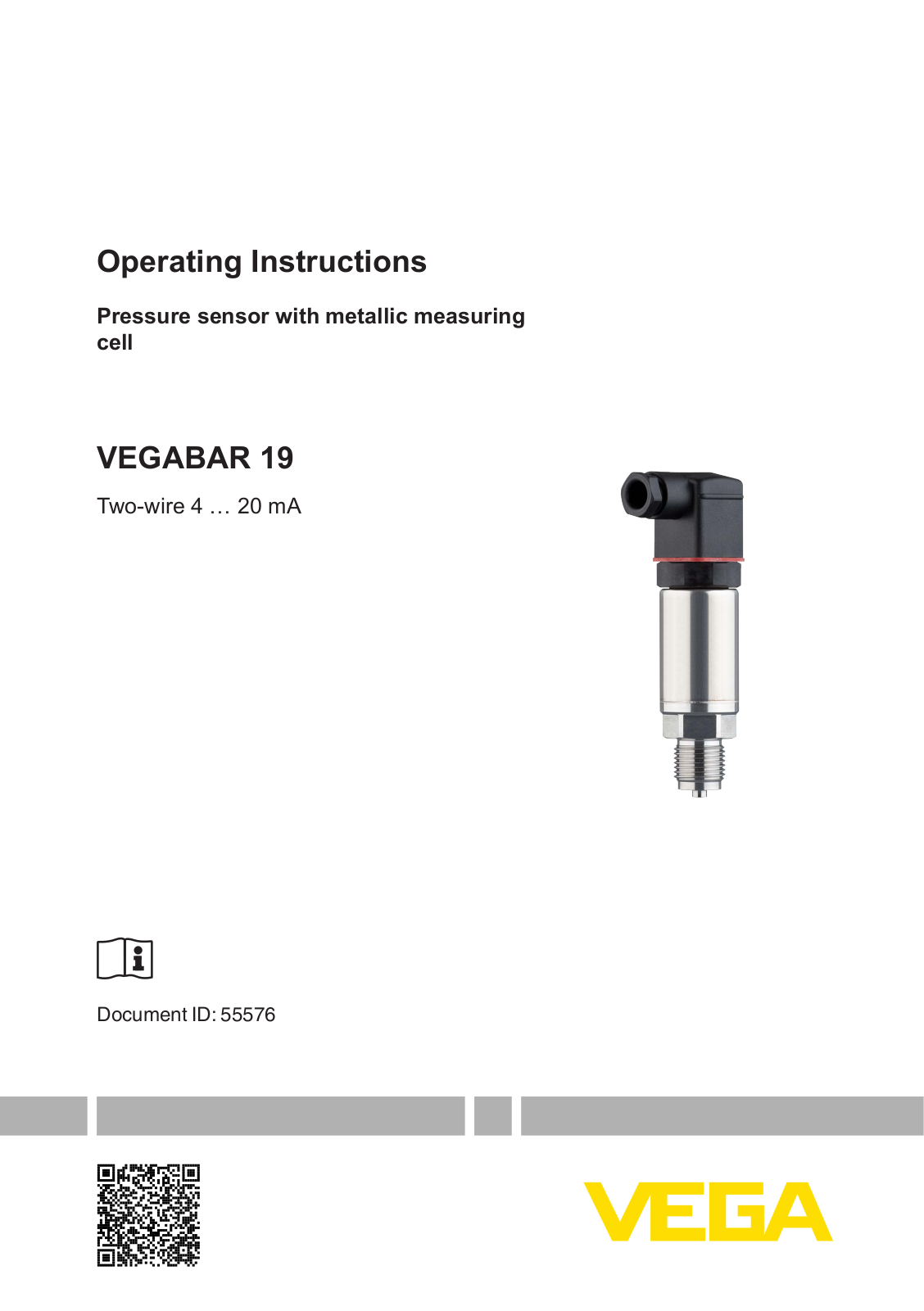 VEGA VEGABAR 19 Operating Instructions