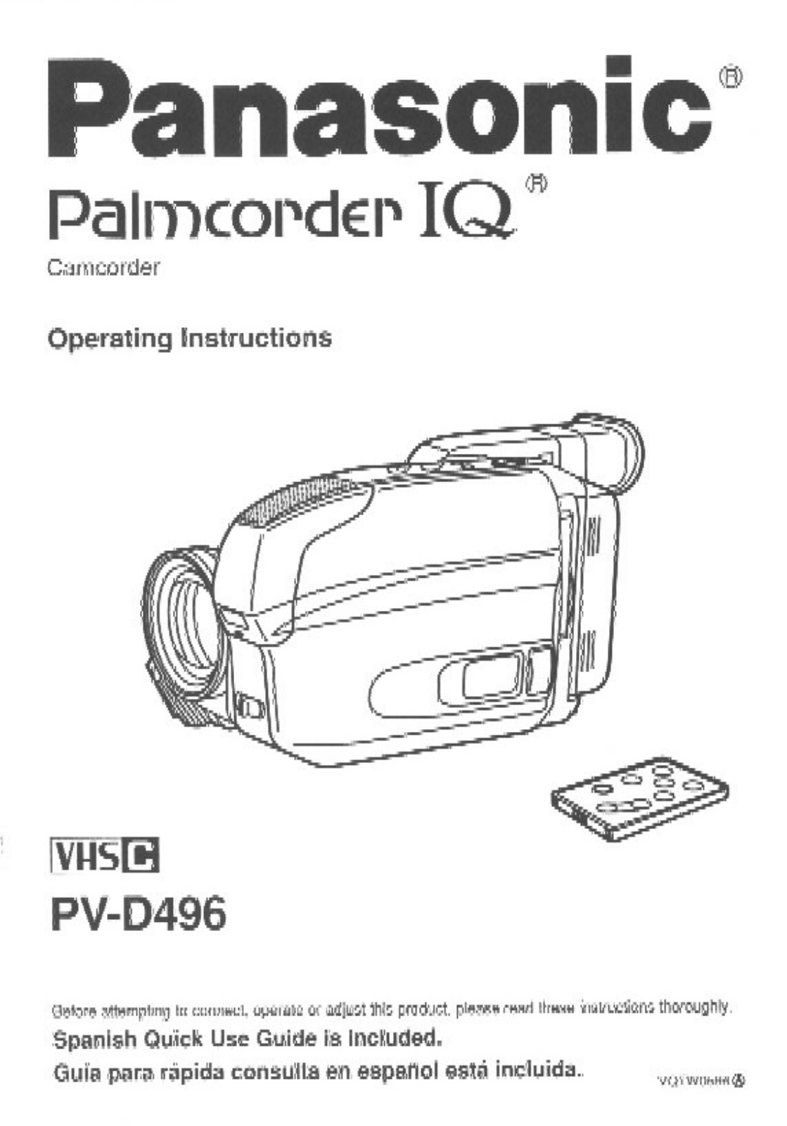 Panasonic PV-D496 User Manual