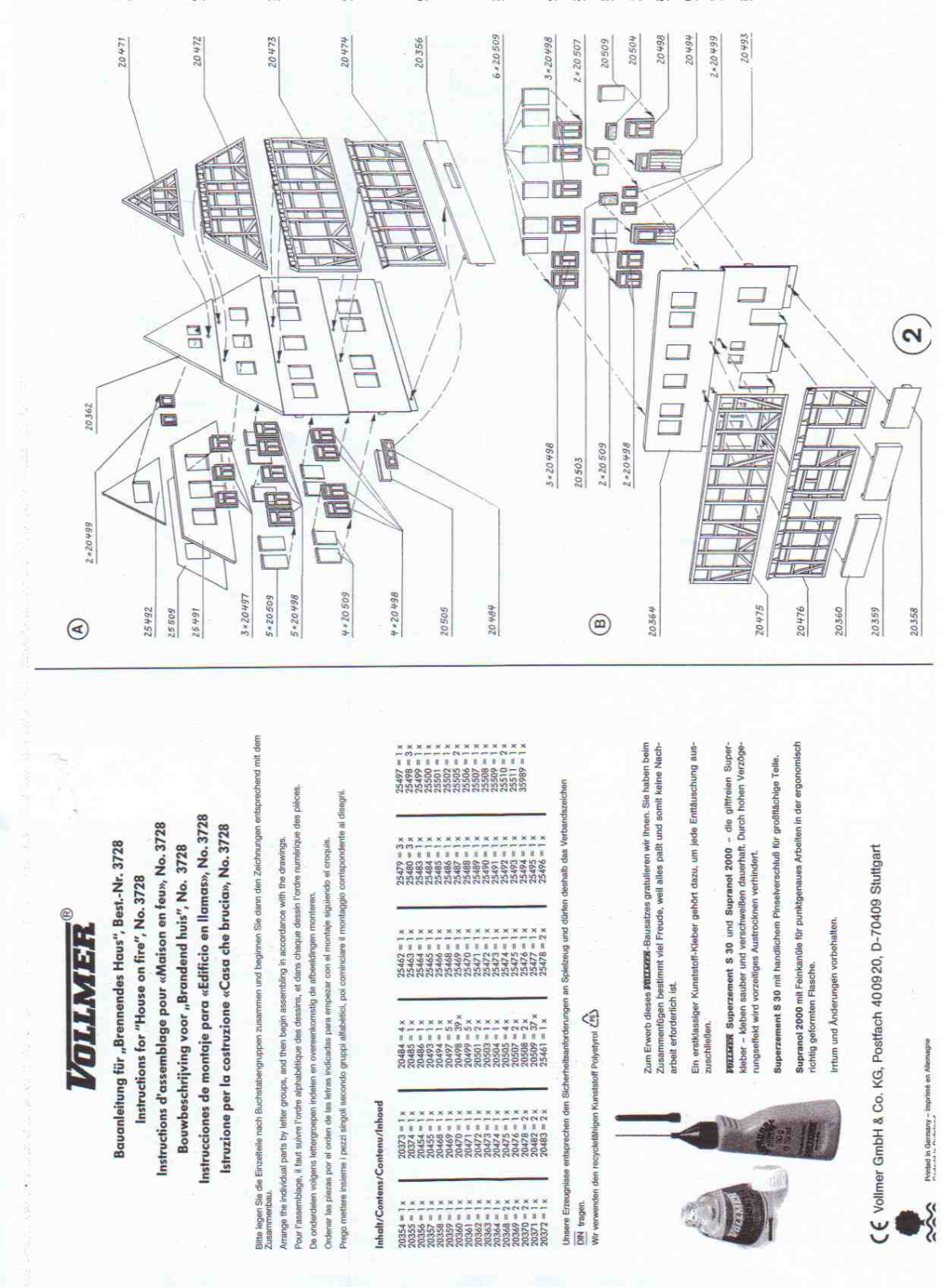 Vollmer 3728 Instructions - ManualMachine.com