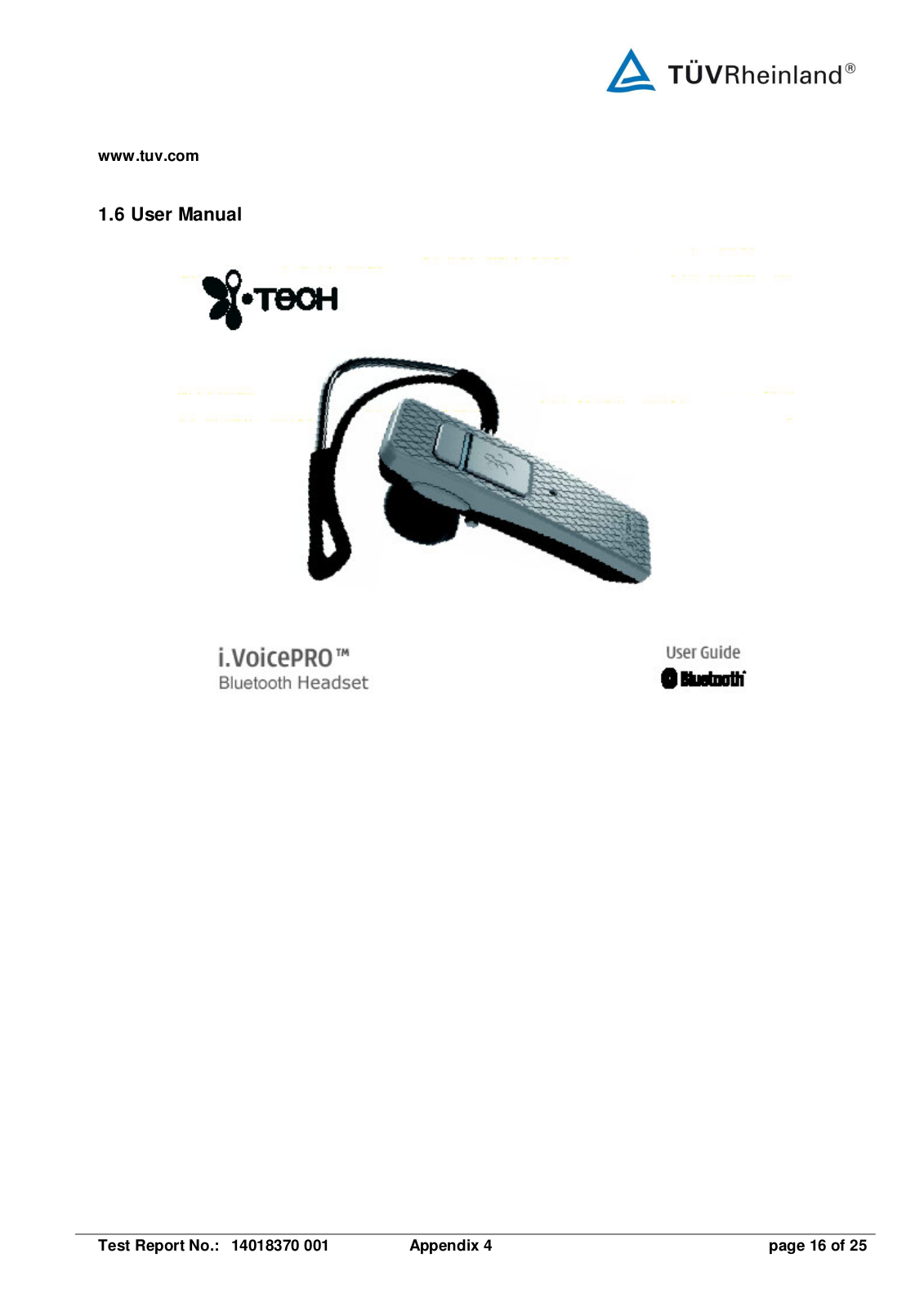 i Tech Dynamic C51 B08005 XX User Manual