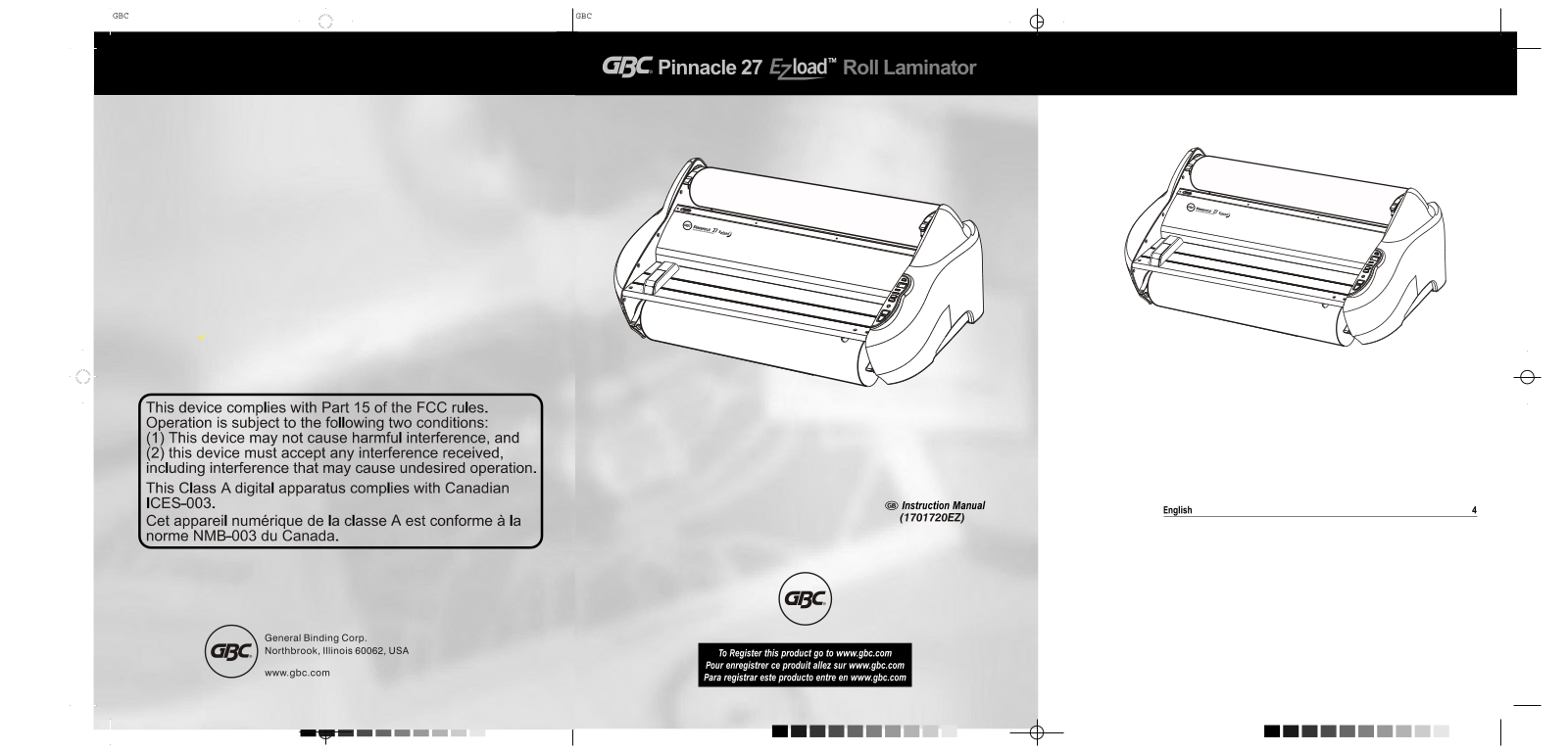 GBC 27 User Manual