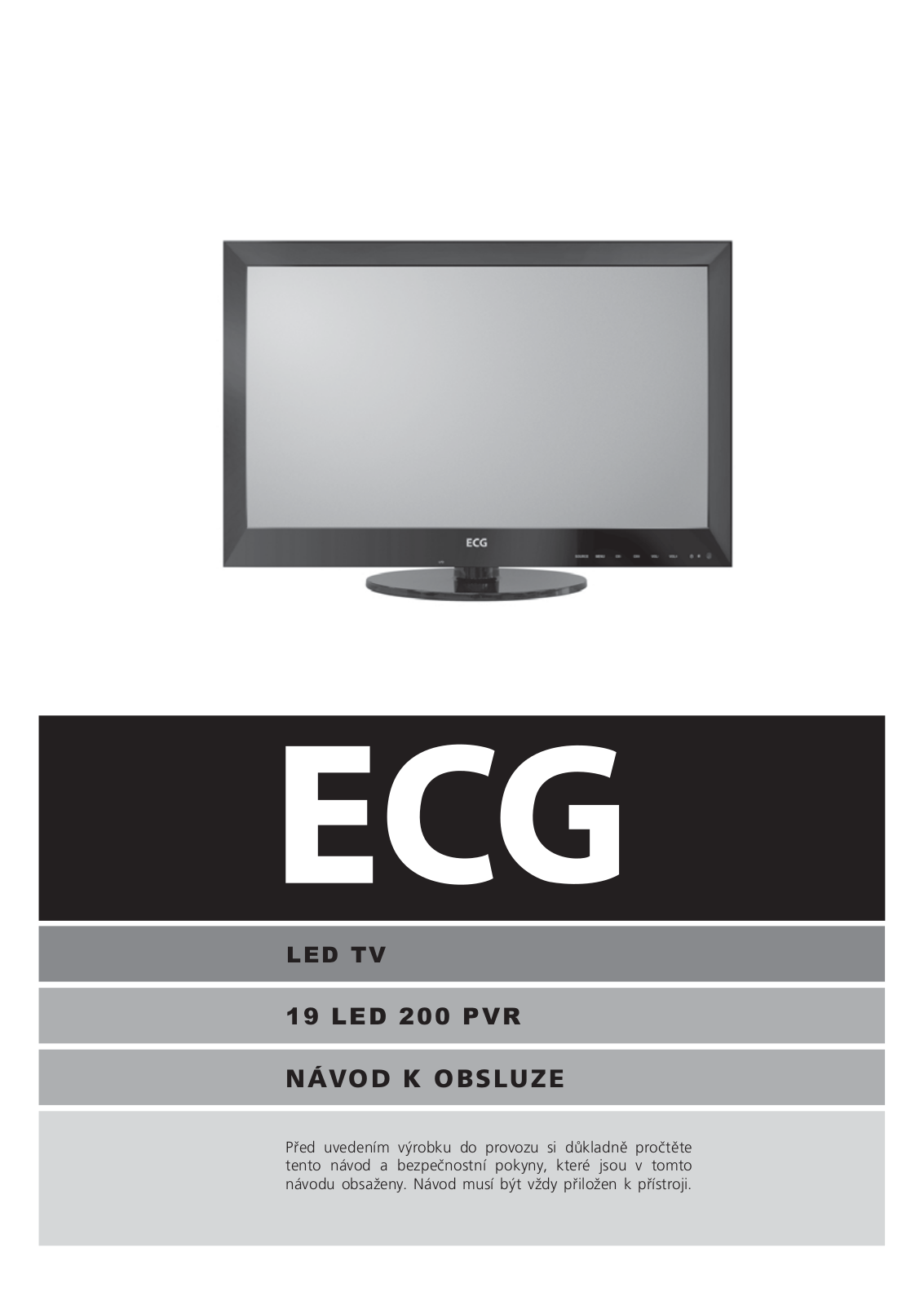 ECG 19 LED 200 PVR User Manual