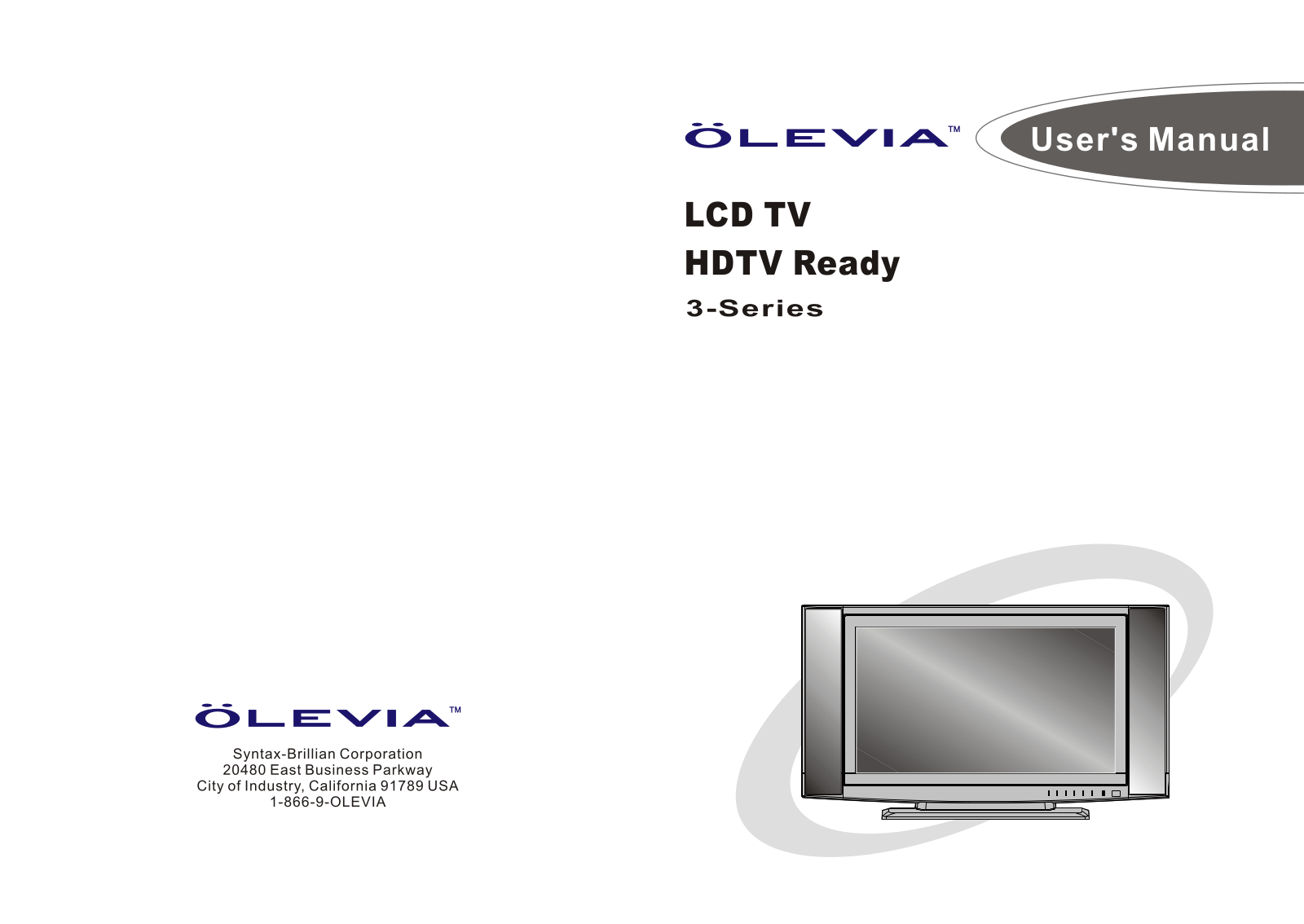 OLEVIA HD TV3 User Manual