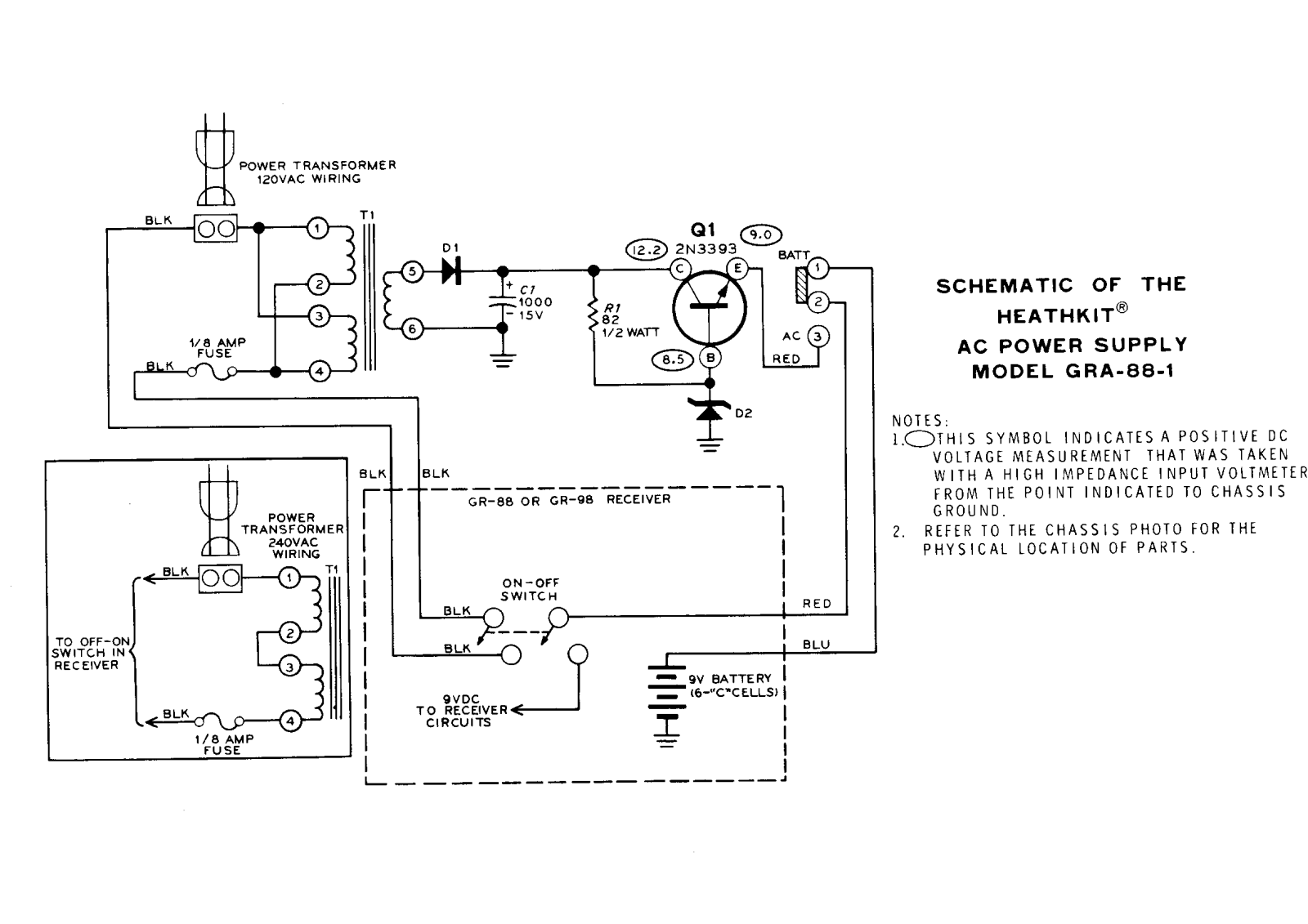 Heathkit GRA-88-1 Schematic