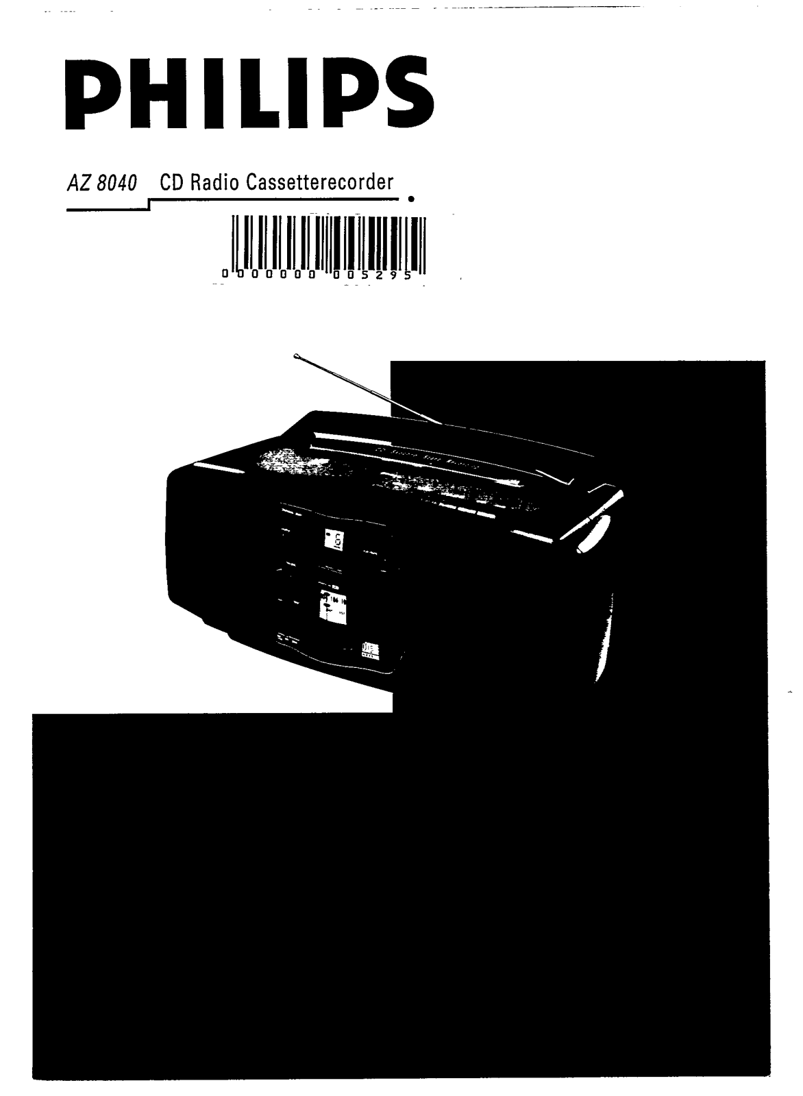 Philips AZ8040/41, AZ8040/21, AZ8040/20M, AZ8040/20, AZ8040/05 User Manual