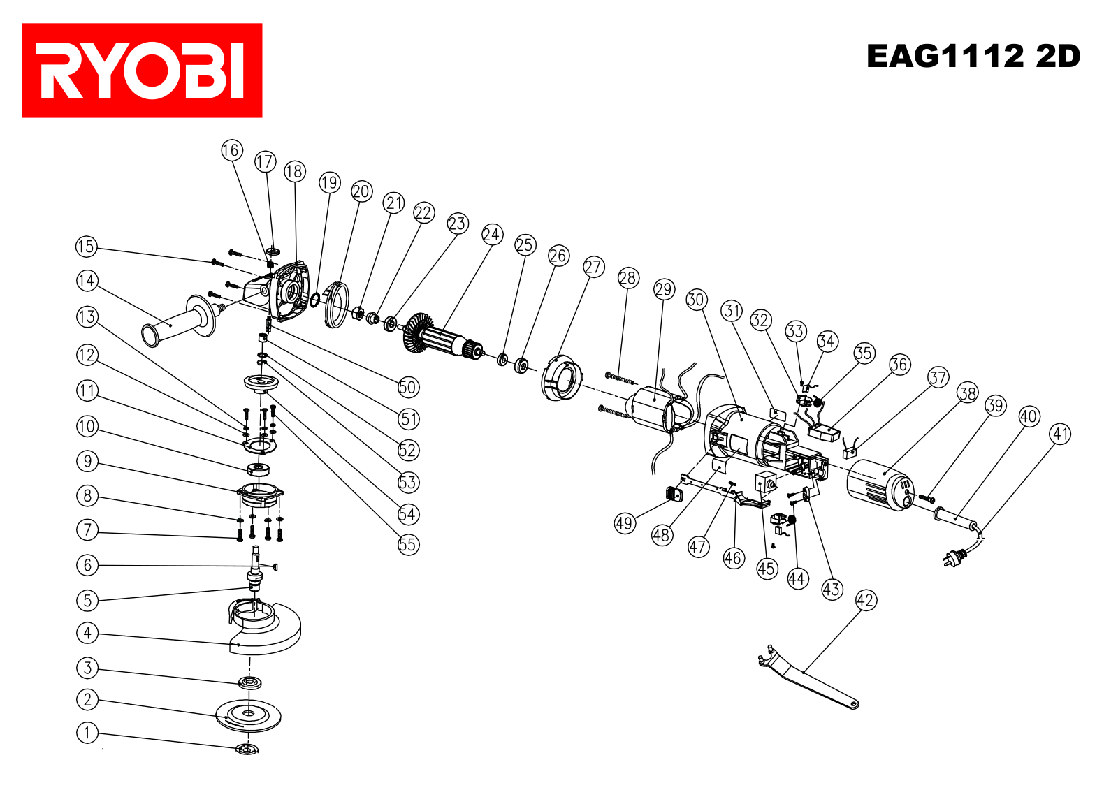 Ryobi EAG1112 2D User Manual