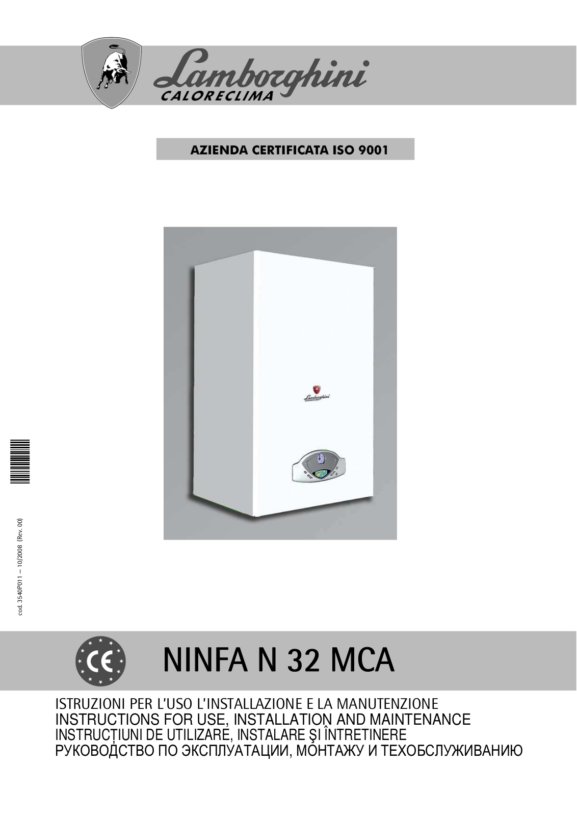 Lamborghini NINFA N 32 MCA User Manual